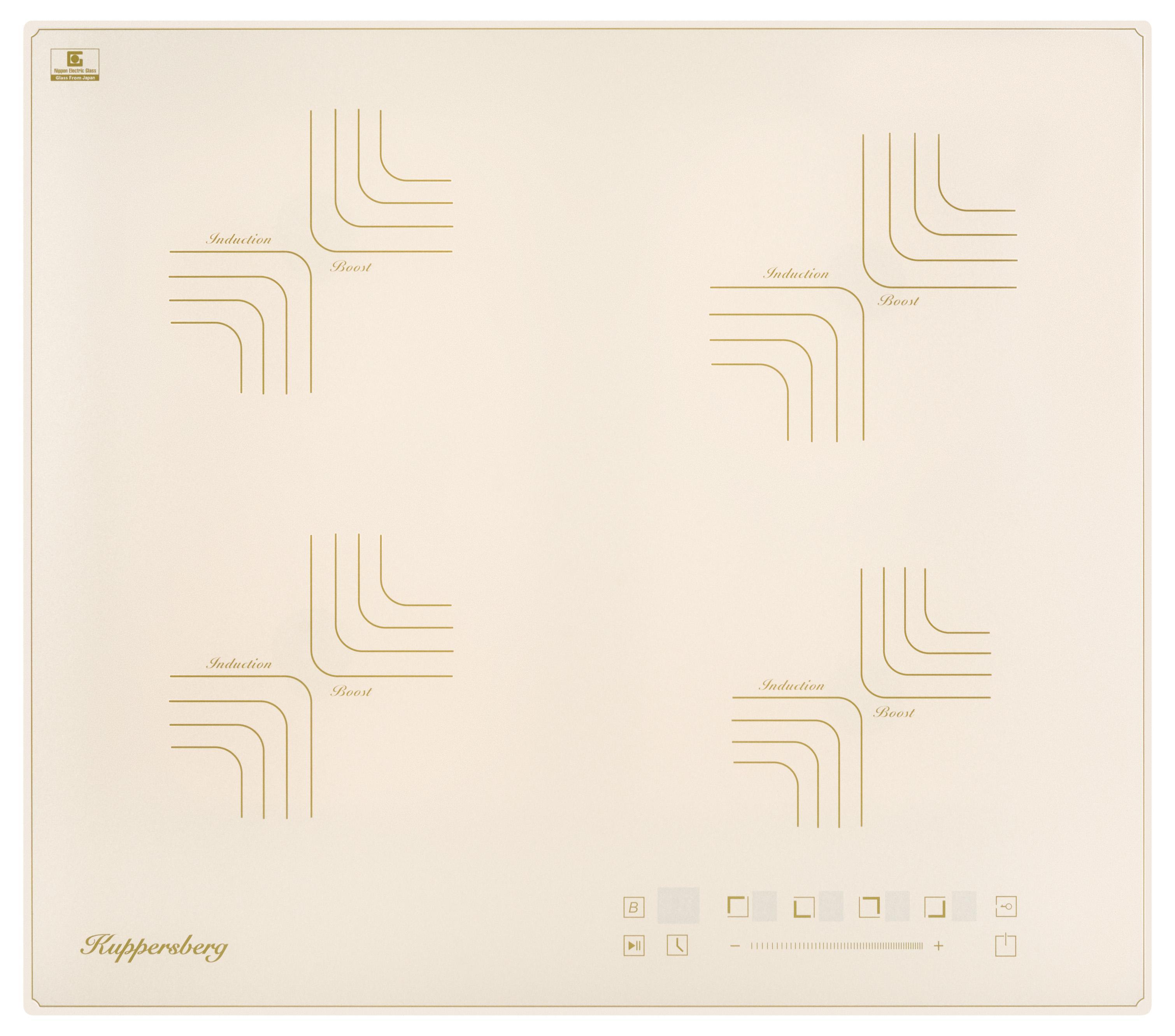Изображение товара Индукционная варочная панель Kuppersberg ICS 606 C 4 конфорки бежевый