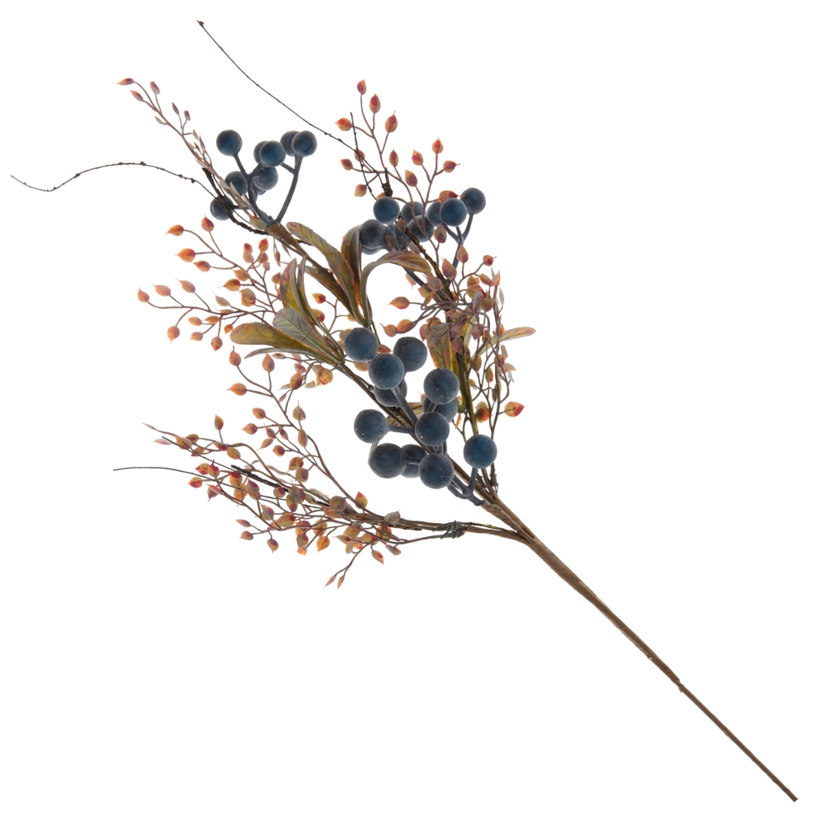 Изображение товара Новогоднее украшение Ветка 54x22 см синяя для елки и декора