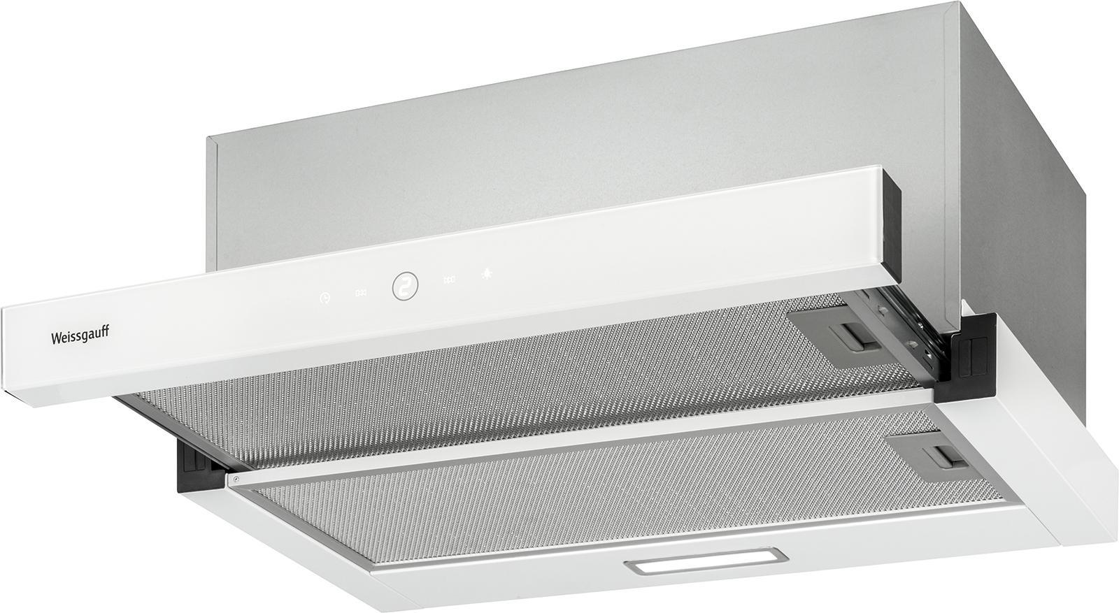 Изображение товара Встраиваемая кухонная вытяжка Weissgauff TEL 06 TC 1200 WH с сенсорным управлением