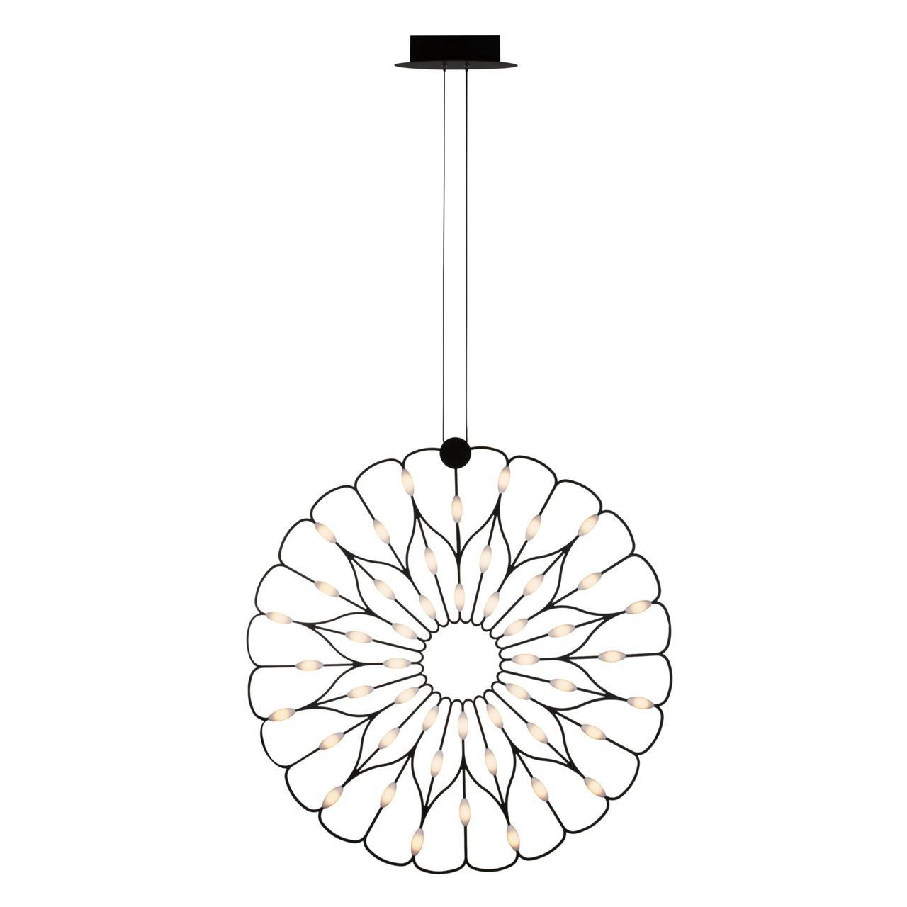 Изображение товара Светильник подвесной светодиодный Maytoni Volare MOD037PL-L48B цвет чёрный