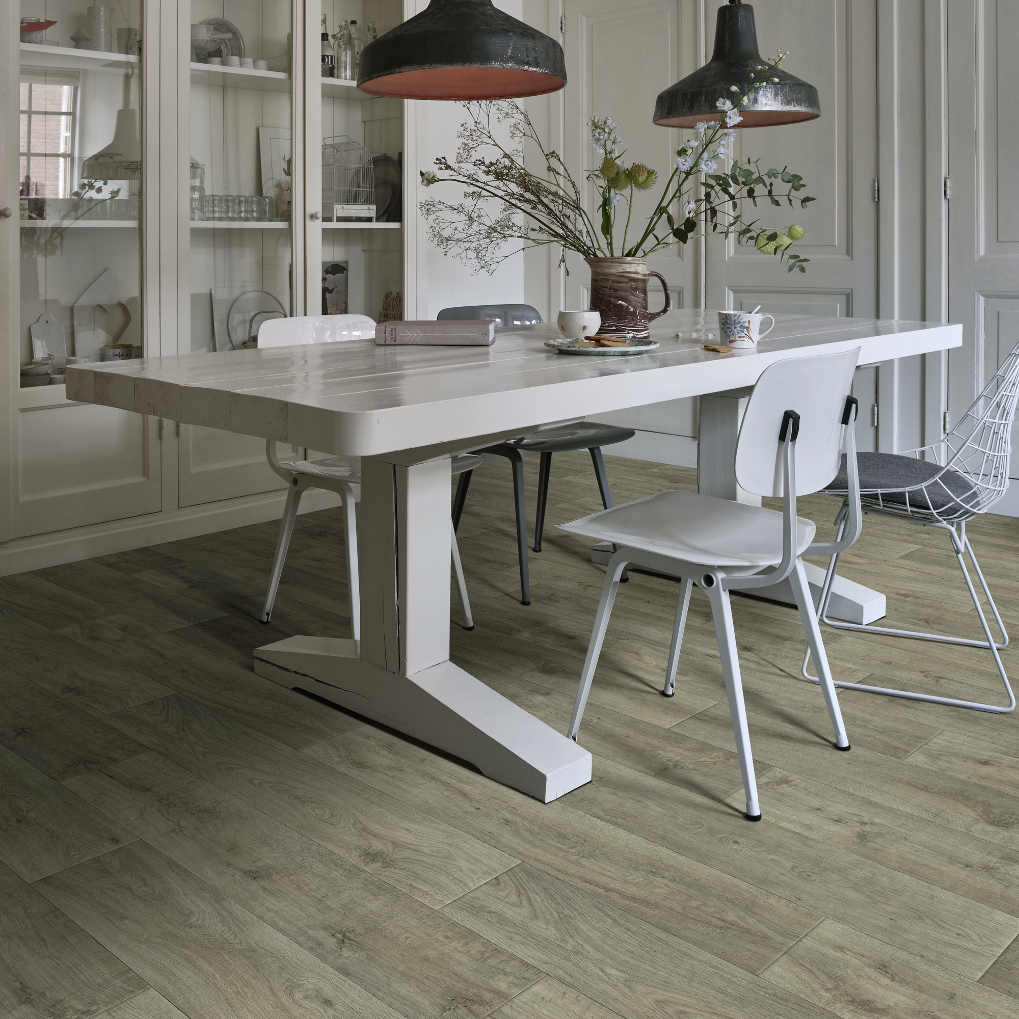 Изображение товара Линолеум Дуб Кабрал 32 класс 2.5 м желто-золотистый структурированный