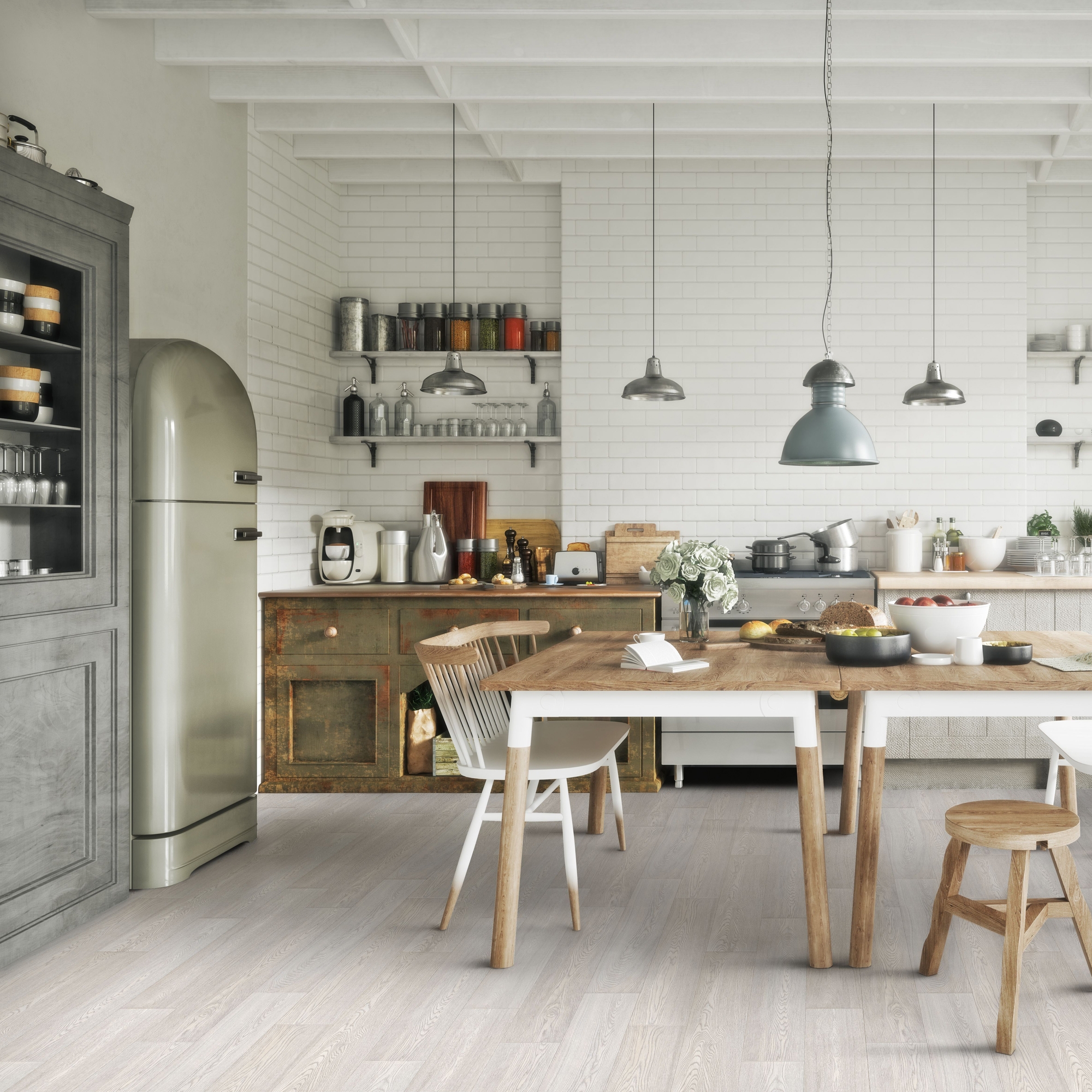 Изображение товара Линолеум «Ла-Манш Дуб белый» 42 класс 1.5 м