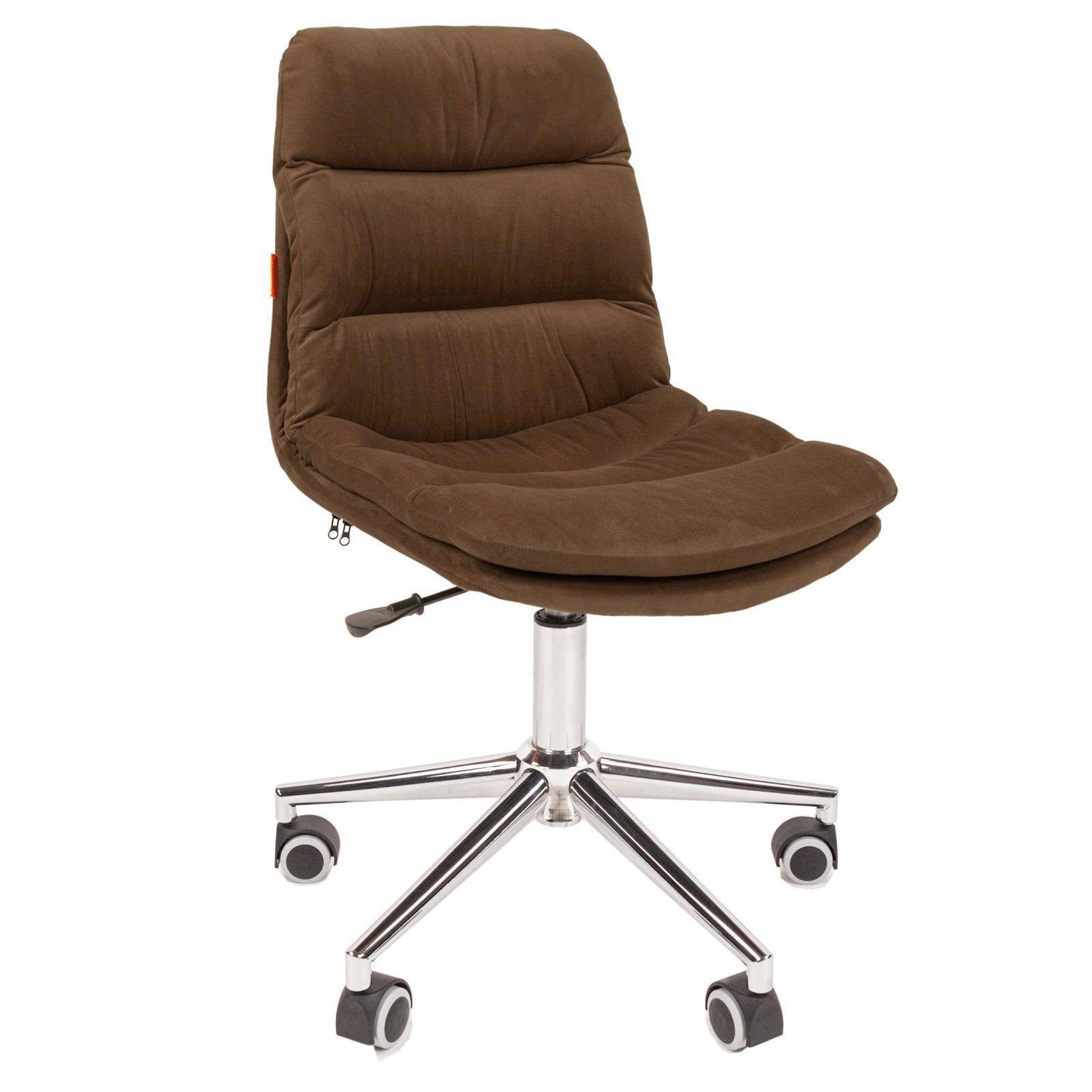Изображение товара Офисное кресло Chairman Home 115 велюр коричневое компактное эргономичное