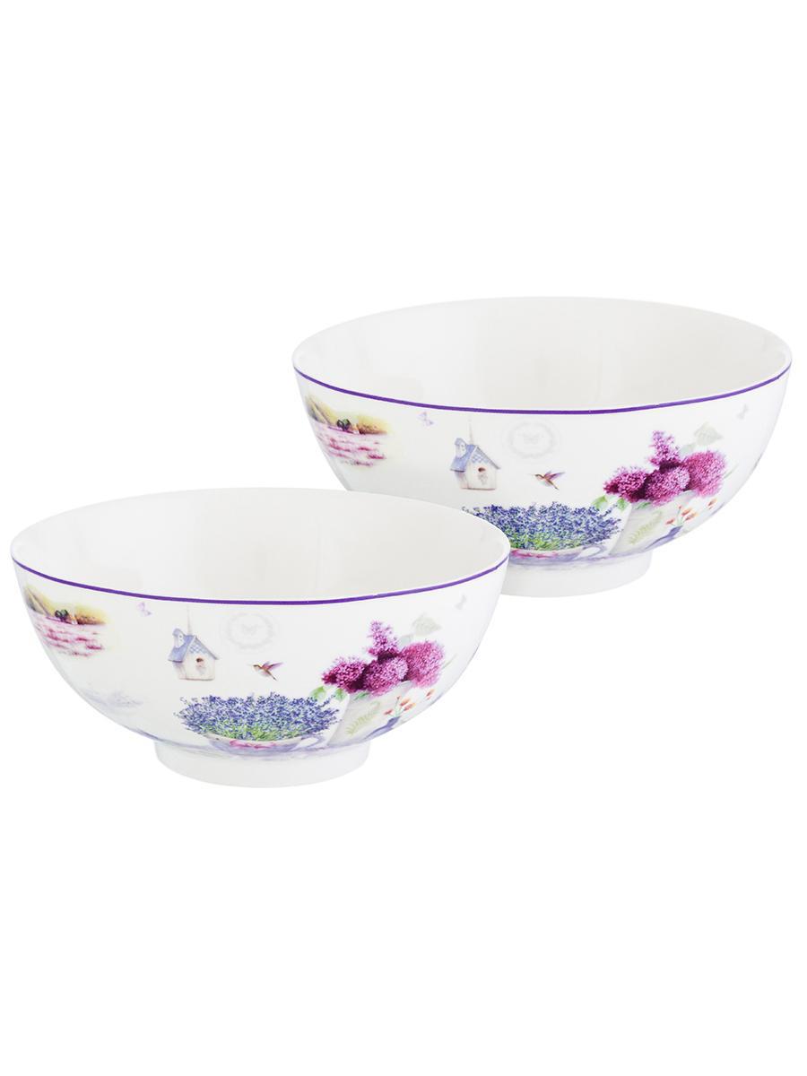Изображение товара Набор мисок Elan Gallery Лаванда 700 мл фарфор стильный подарок