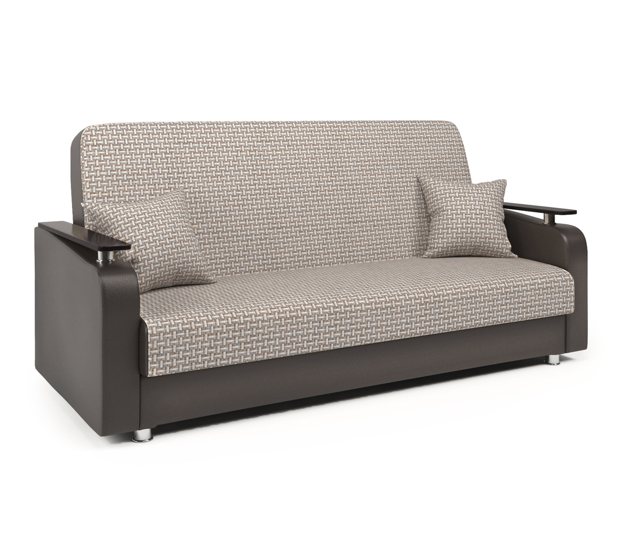 Изображение товара Диван Шарм-Дизайн Мелодия с ящиком и механизмом книжка 215 см бежевый