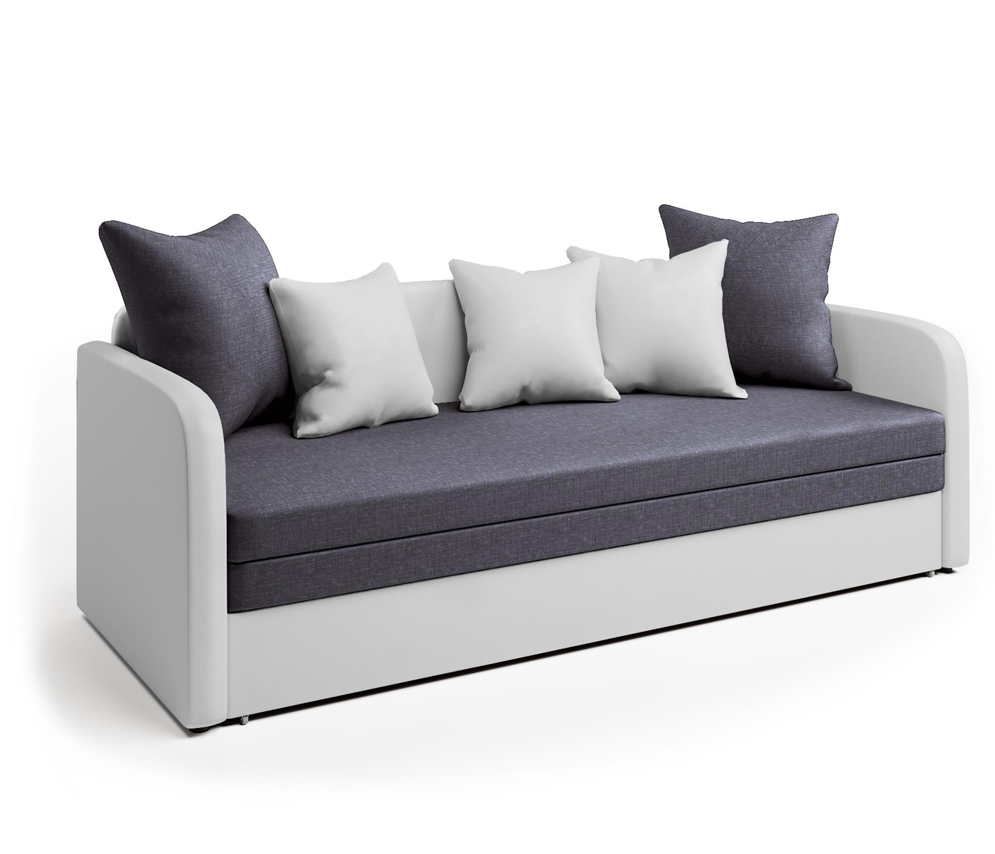 Изображение товара Диван Шарм-Дизайн Трио 210x72x80 см рогожка цвет серый 1006020