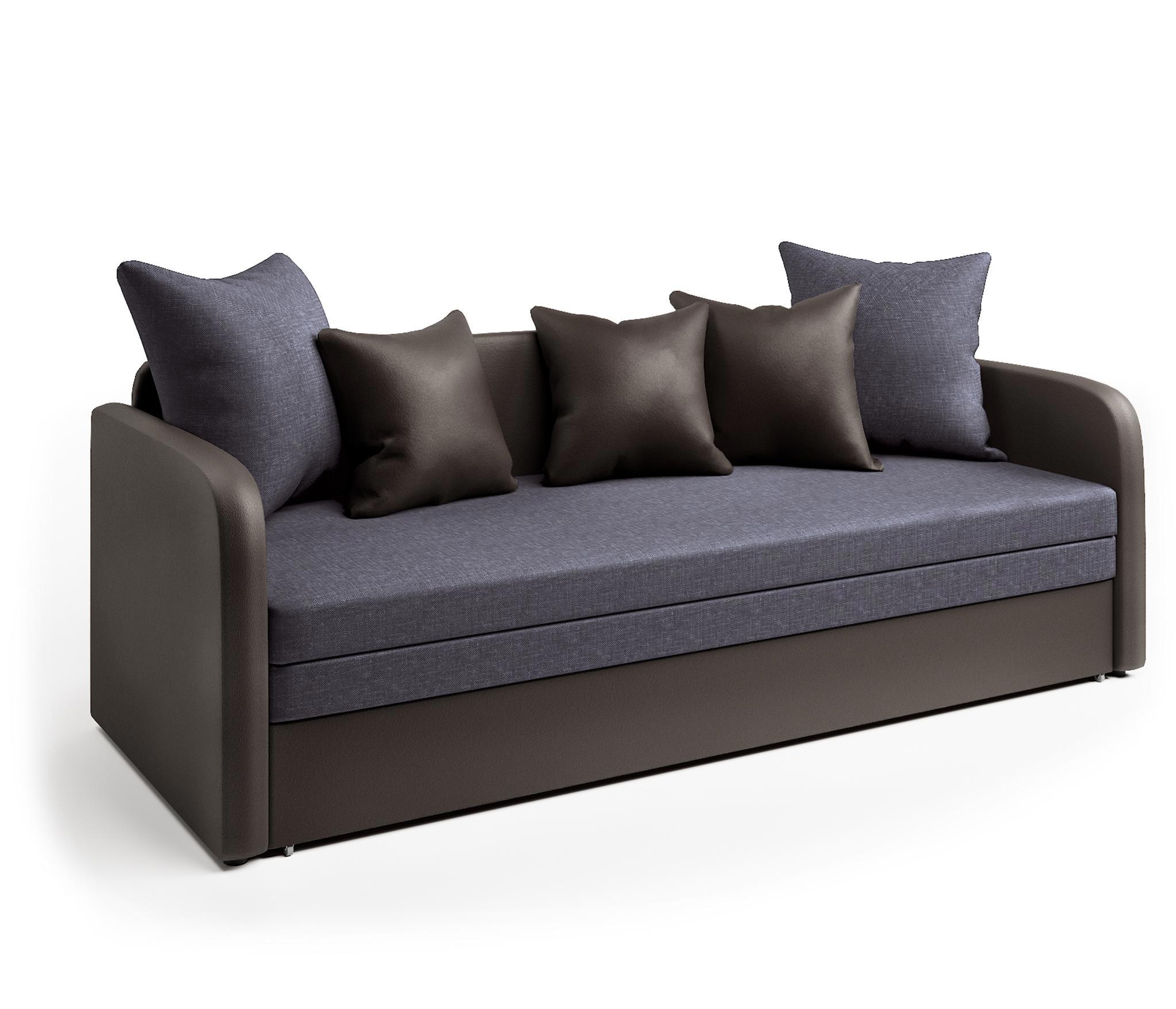 Изображение товара Диван Шарм-Дизайн Трио 210x72x80 см рогожка цвет серый 1006017