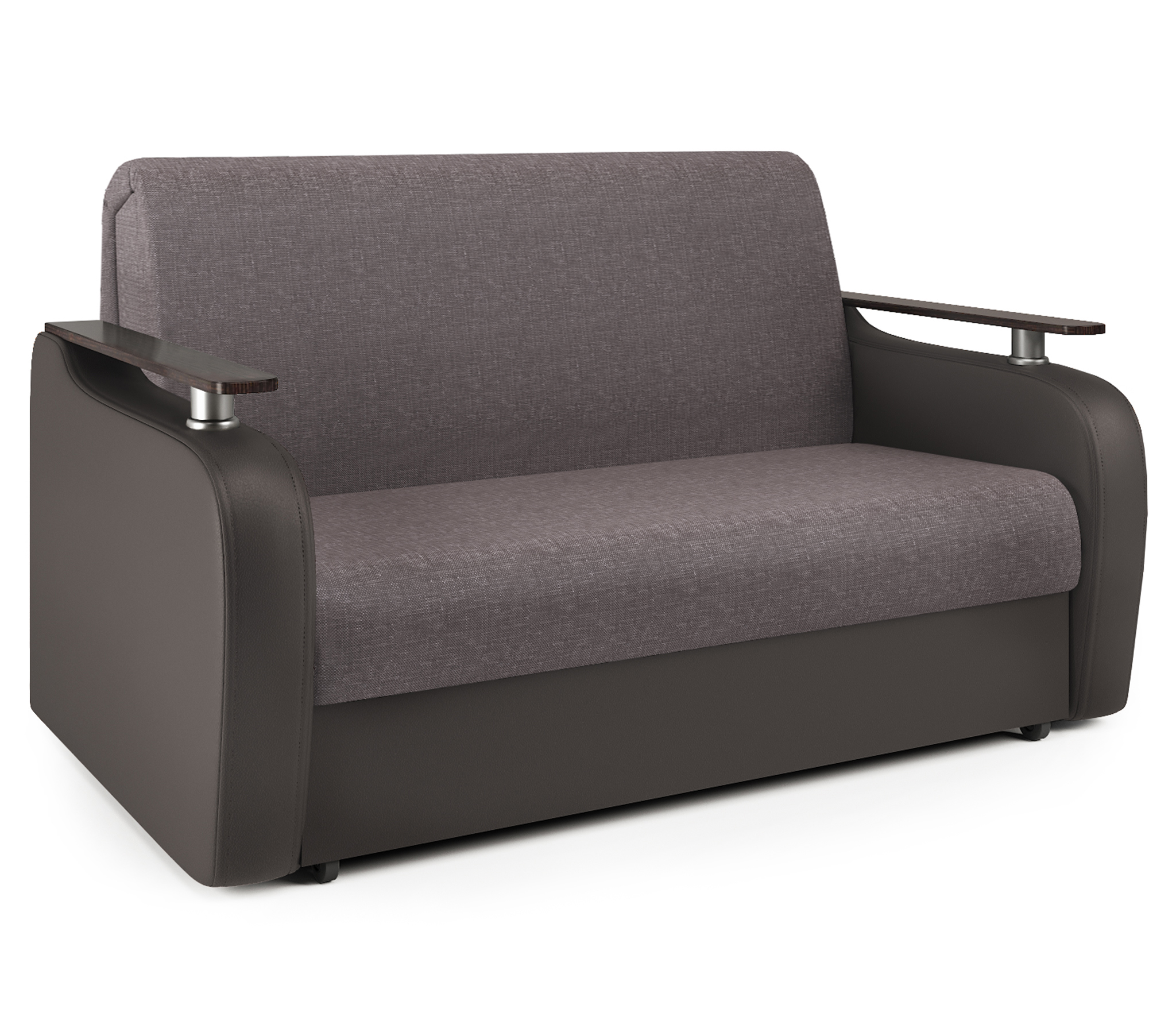 Изображение товара Диван Шарм-Дизайн Гранд Д 140 164x95x110 см рогожка цвет коричневый 33070418