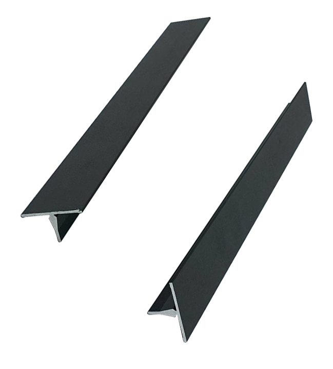 Нащельник узкий алюминиевый 23x19x2214 мм черный (2 штуки) ️ купить по ...