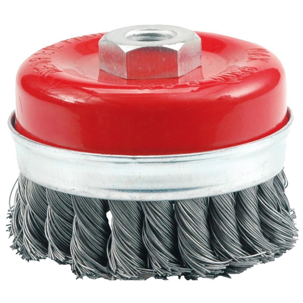 Изображение товара Щётка для УШМ Vorel 65 мм витая проволока M14 для очистки и зачистки