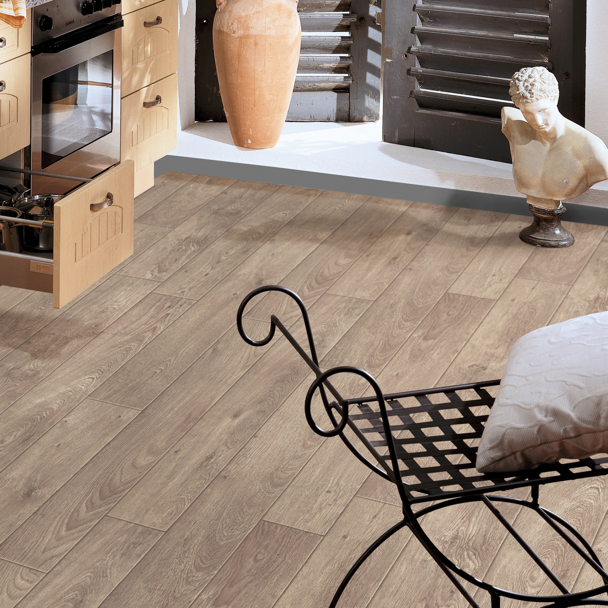 Изображение товара Линолеум "Дуб Джефри", 3 м, 32 класс, структура дерева, влагостойкий