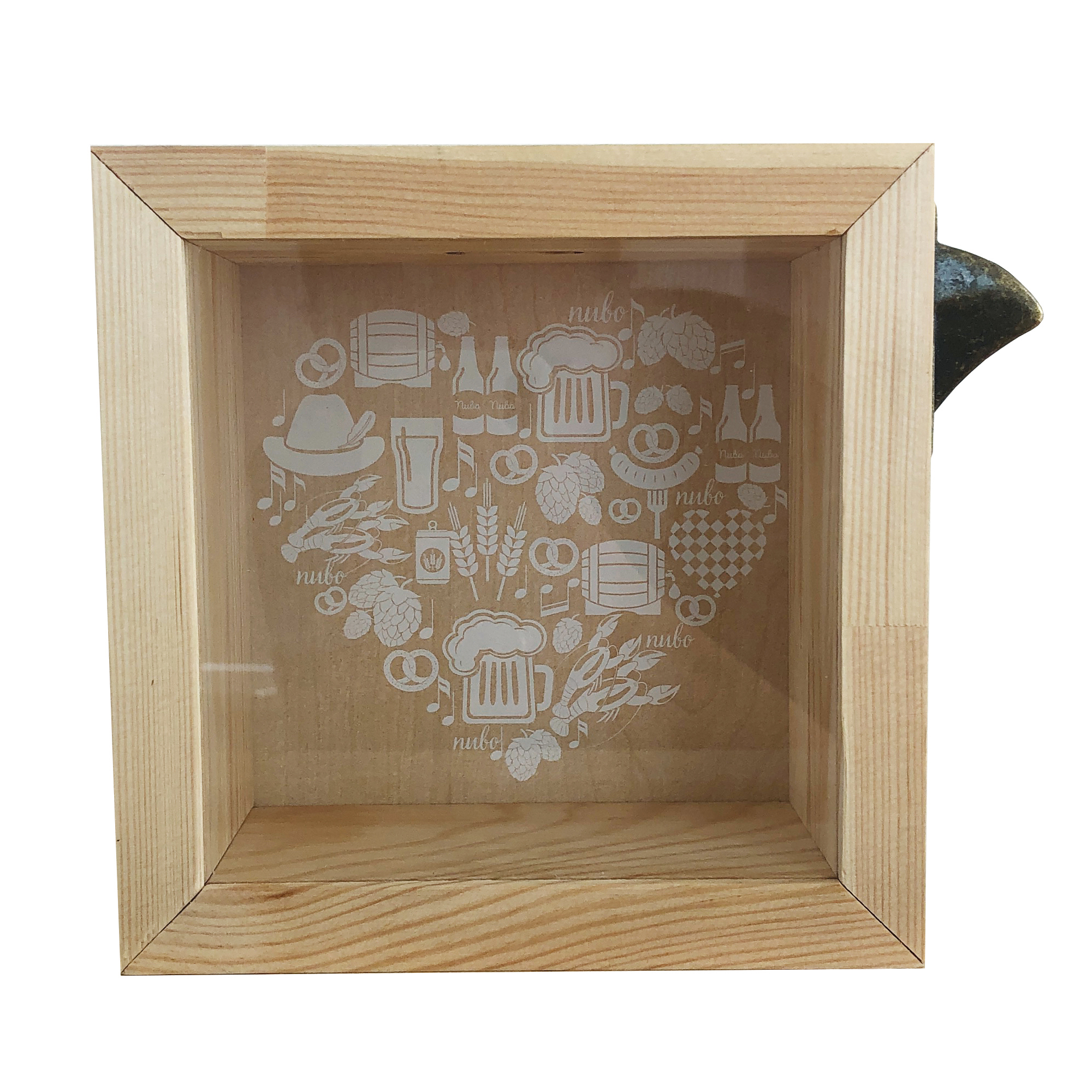 Изображение товара Копилка для пивных пробок 15x15 см цвет сосна