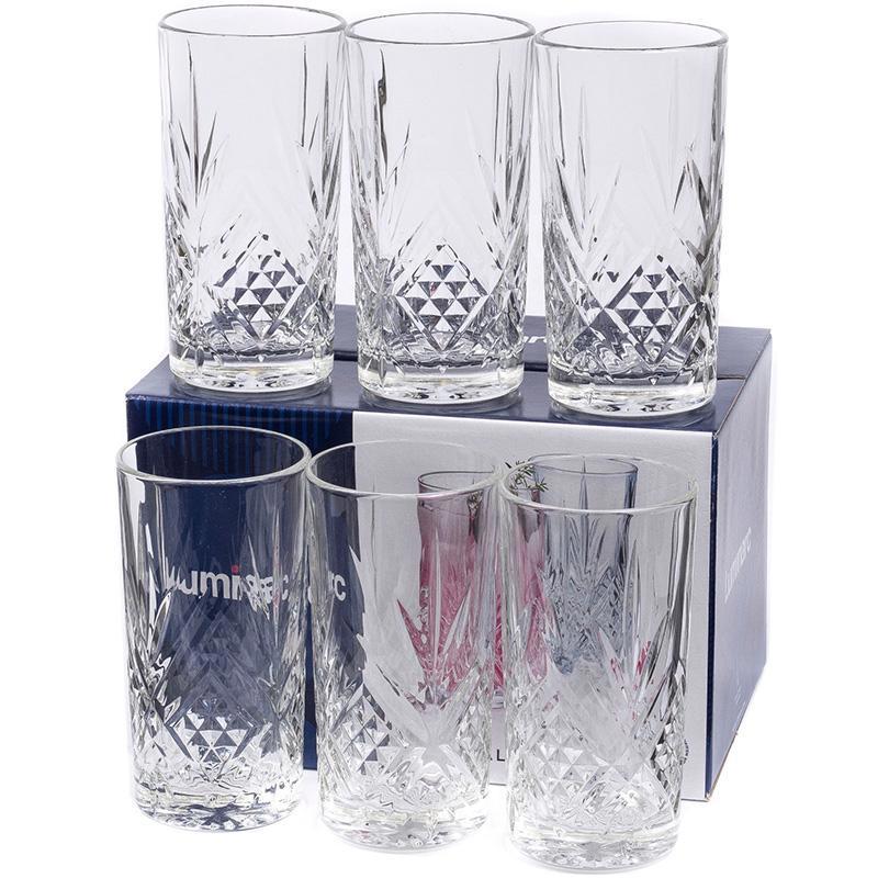 Изображение товара Набор стаканов Luminarc Зальцбург 6 шт стеклянных с ударопрочным стеклом 0,38 л