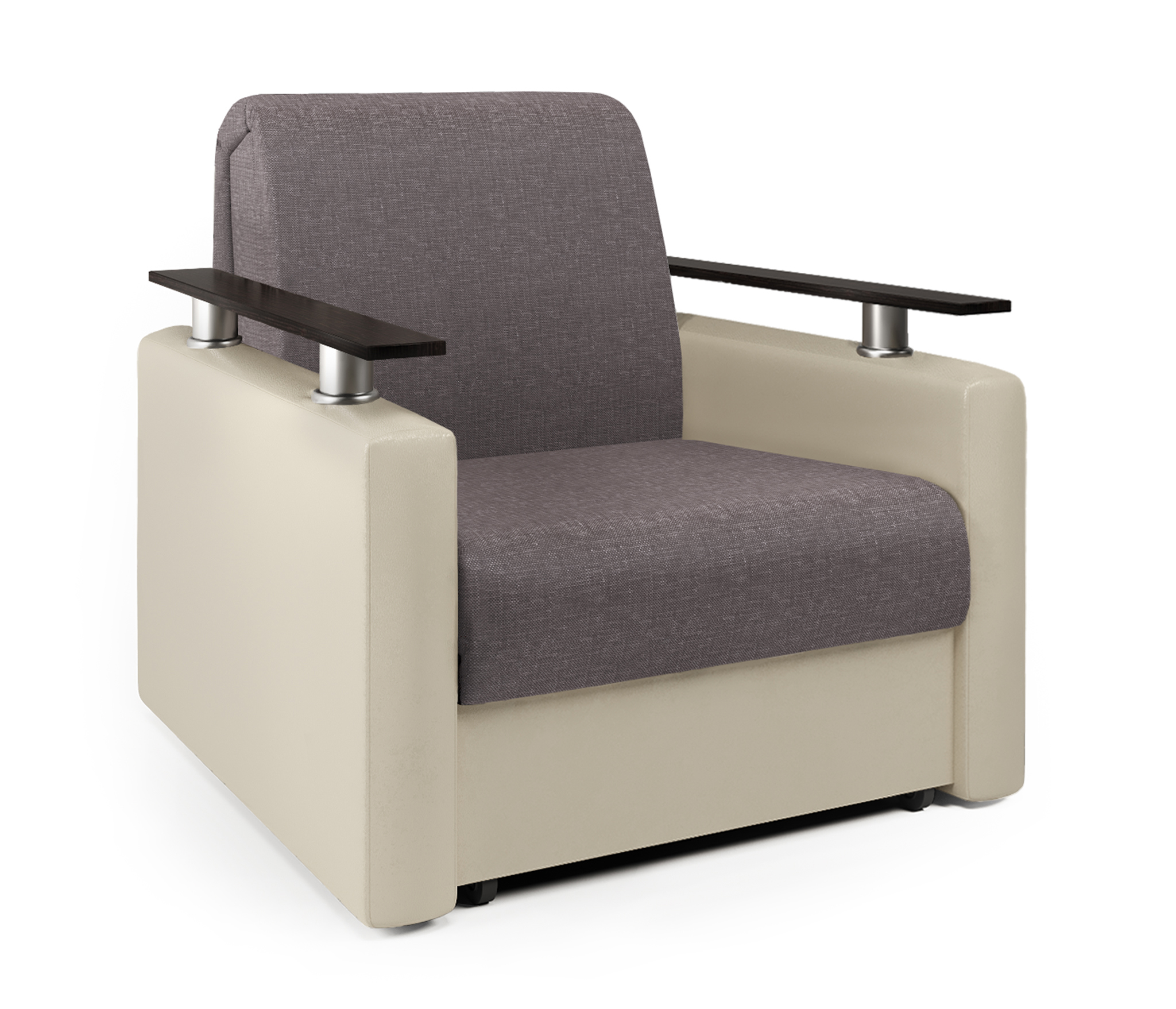 Изображение товара Кресло-кровать Шарм-Дизайн Шарм 70 90x95x110 см экокожа цвет латте