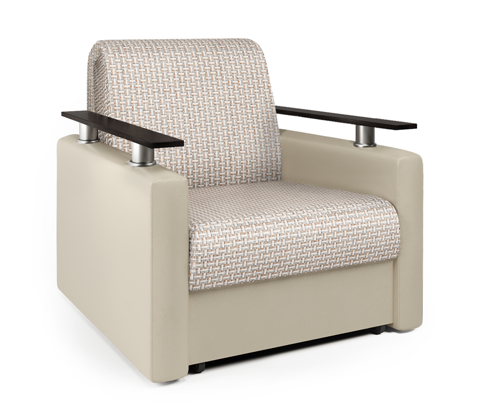 Изображение товара Кресло-кровать Шарм-Дизайн Шарм 60 бежевое с ящиком для белья