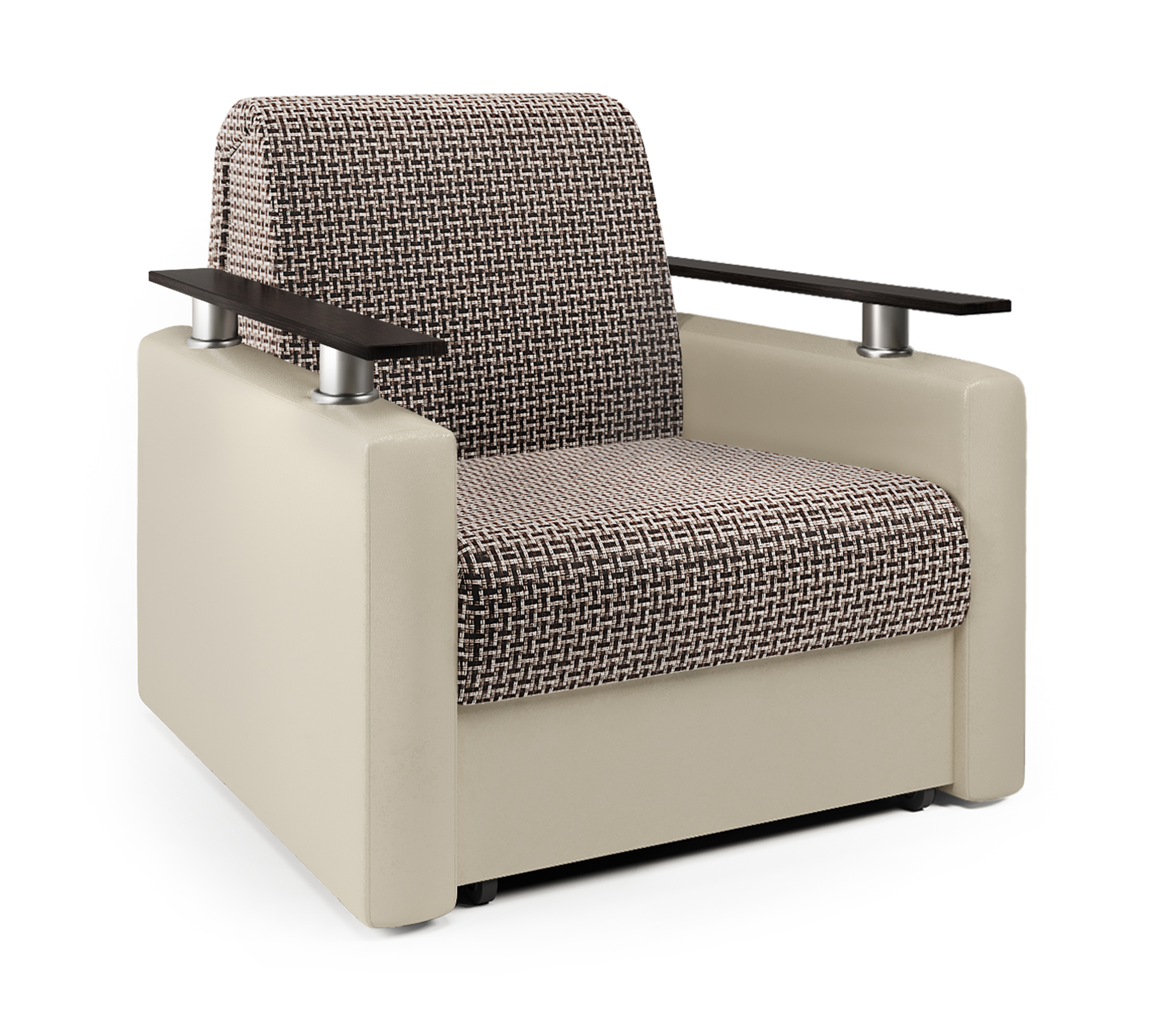 Изображение товара Кресло-кровать Шарм-Дизайн Шарм 60 экокожа коричневая/бежевая Изображение товара Кресло-кровать Шарм-Дизайн Шарм 60 экокожа коричневая/бежевая