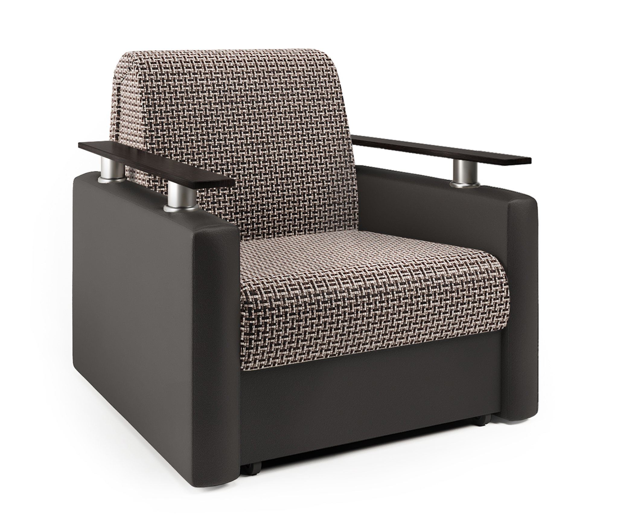 Изображение товара Кресло-кровать Шарм-Дизайн Шарм 60 коричневое для гостиной спальни и детской