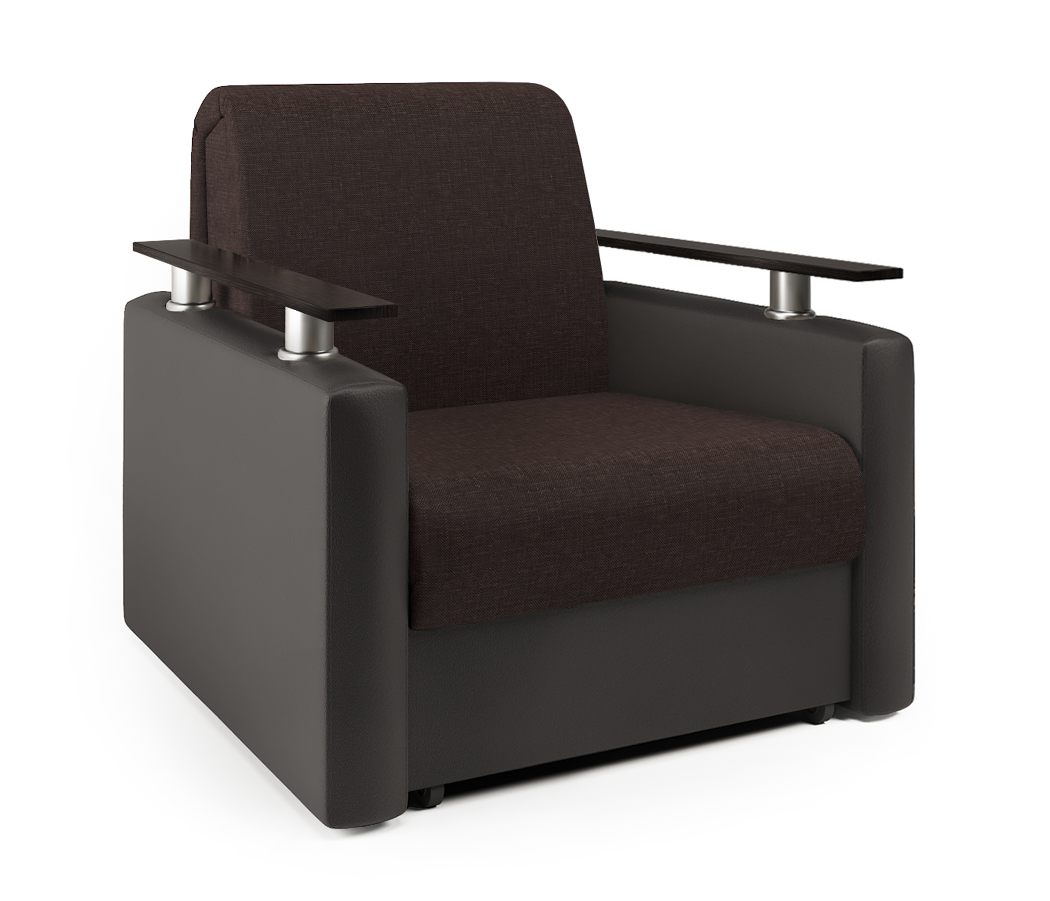 Изображение товара Кресло-кровать Шарм-Дизайн Шарм 60 экокожа коричневый комфорт и стиль