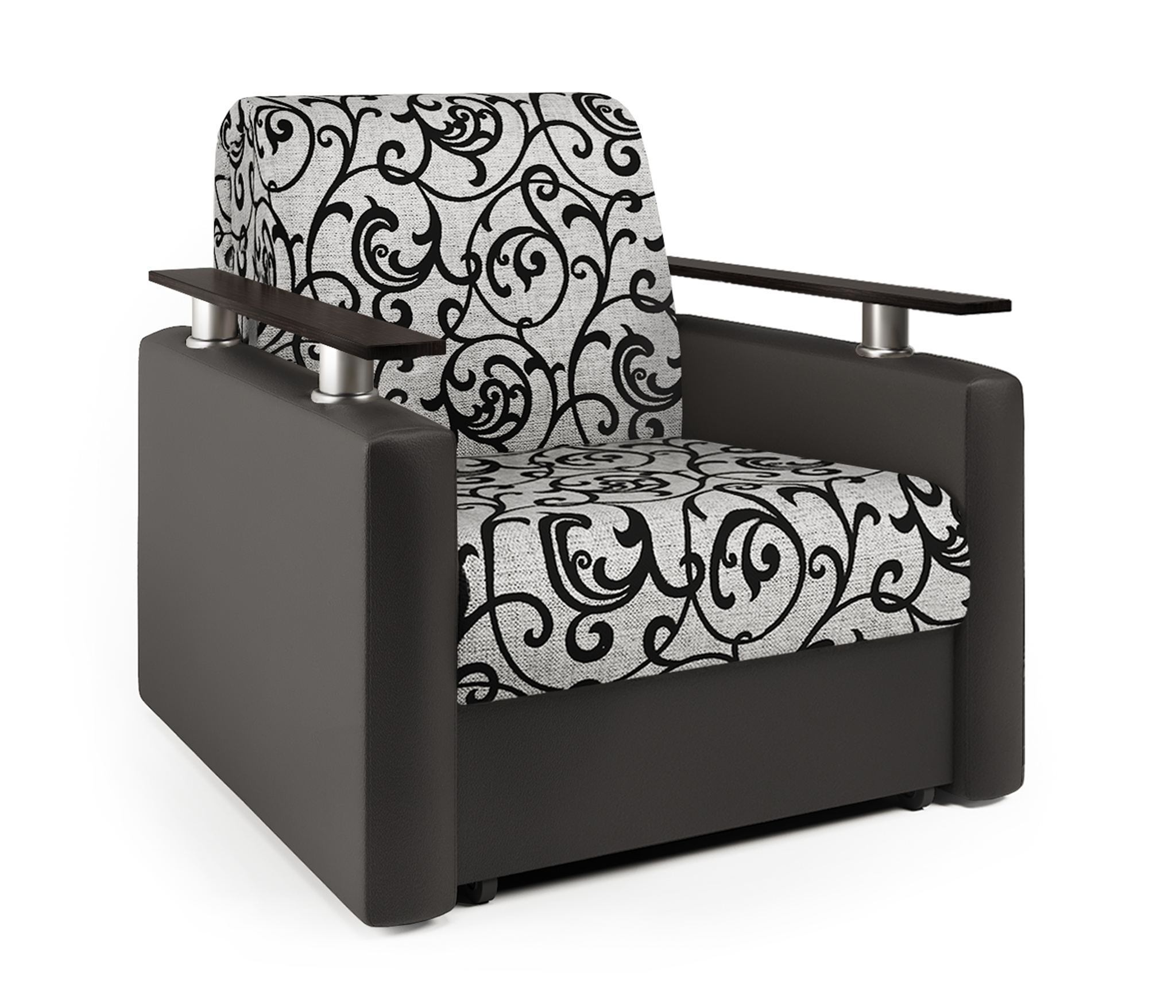 Изображение товара Кресло-кровать Шарм-Дизайн Шарм 60 80x95x110 см экокожа серый