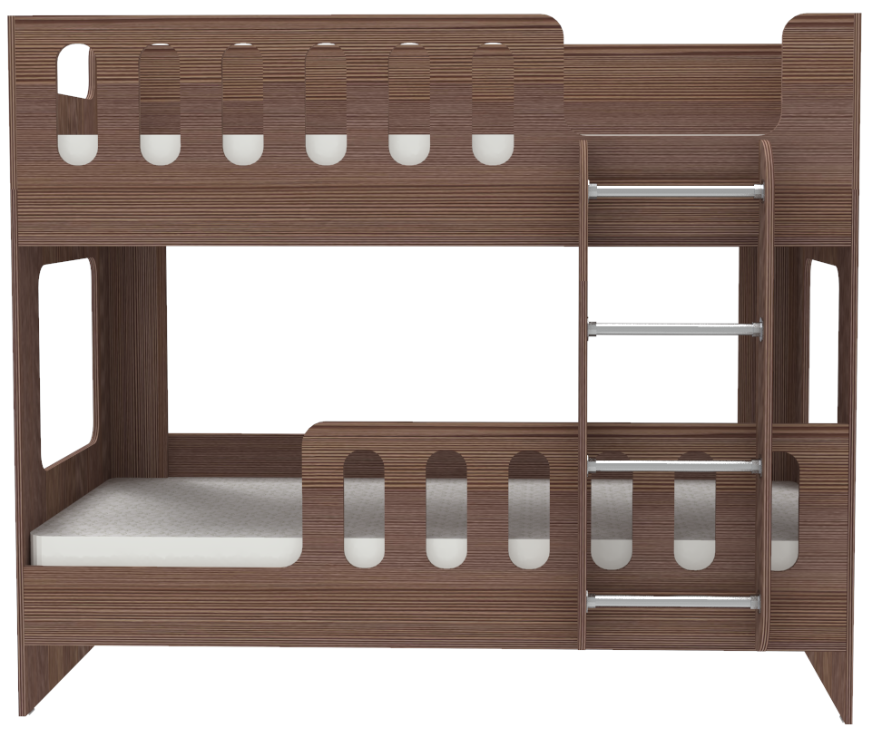 Изображение товара Двухъярусная кровать Кариви Сказочный Домик для детей с лестницей и аксессуарами