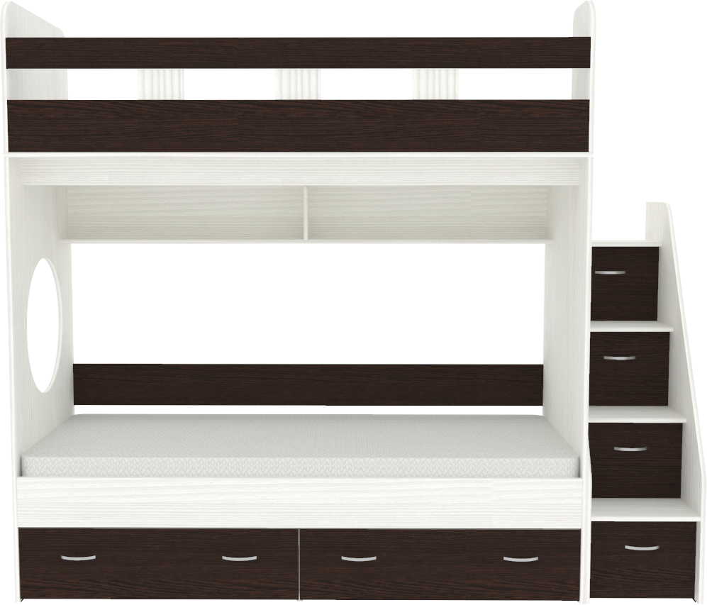 Изображение товара Кровать Кариви КИВи двухъярусная венге 234x200 см