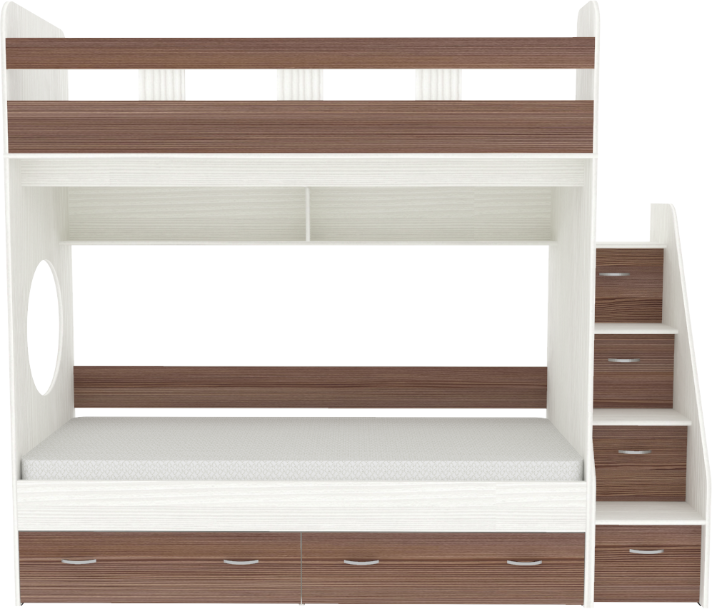 Изображение товара Двухъярусная кровать Кариви КИВи 203x84x201 светлое дерево Россия