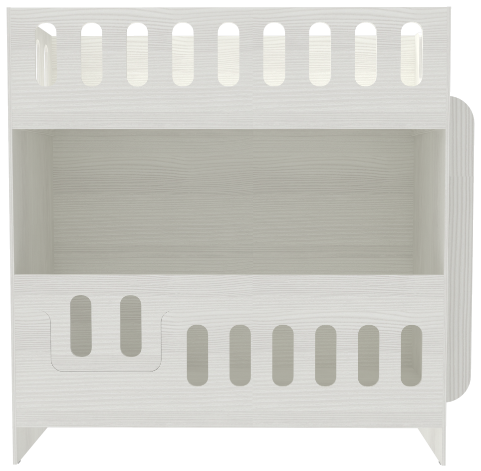 Изображение товара Детская двухъярусная кровать Кариви Сказочный Домик из ЛДСП 198x191 см