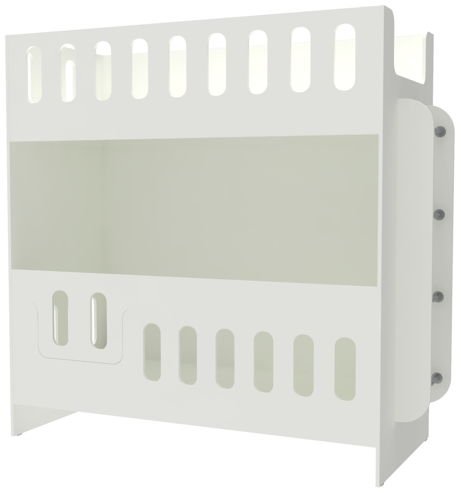 Изображение товара Двухъярусная кровать Кариви Сказочный Домик 198x191 см из ЛДСП Россия