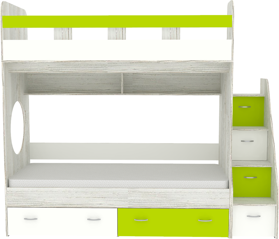 Изображение товара Кровать Кариви КИВи 234x200x84 см ЛДСП цвет белый 00288-30-24-04