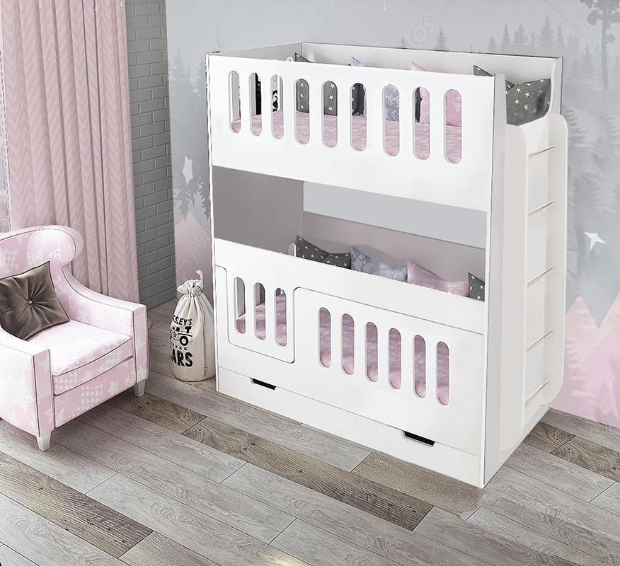 Изображение товара Кровать домик Сказка КАРИВИ 178.2x191.4x83.6 см ЛДСП темно-коричневая