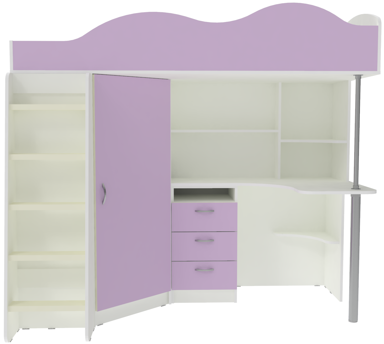 Изображение товара Кровать Кариви КИВи 193x170x88 см ЛДСП цвет ирис 00323-33-25-00