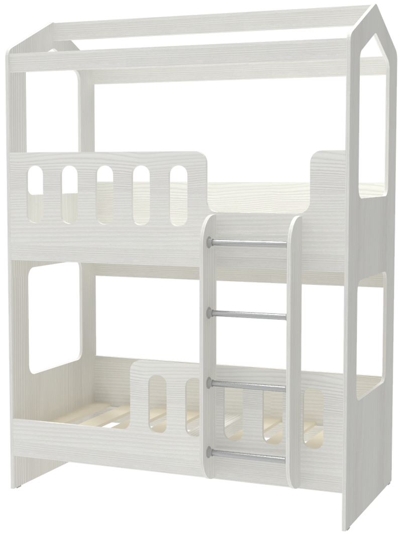 Изображение товара Кровать Кариви Сказочный Домик двухъярусная 163.20х222.60х98.40 см