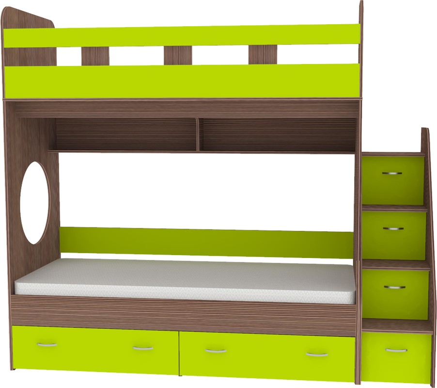 Изображение товара Кровать Кариви КИВи 234x200x84 см ЛДСП цвет бодего темный 00288-03-03-24