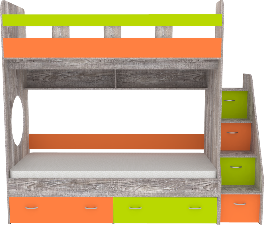 Изображение товара Кровать Кариви КИВи 234x200x84 см ЛДСП цвет оранжевый 00288-31-24-20