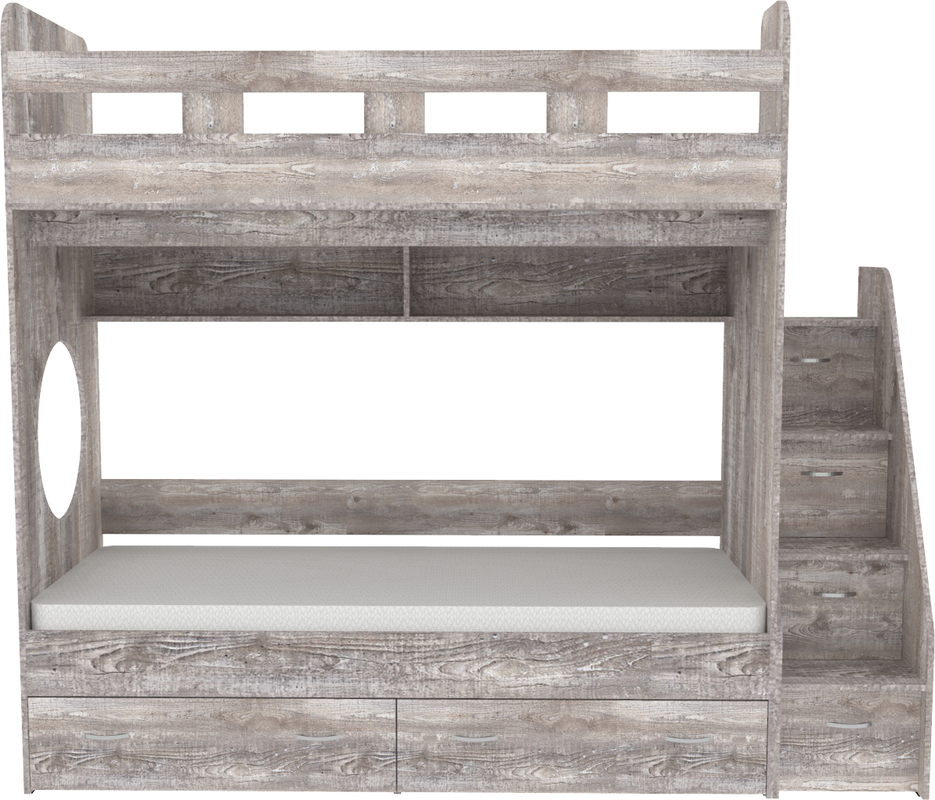 Изображение товара Кровать Кариви КИВи двухъярусная 234x200 см цвет бетон