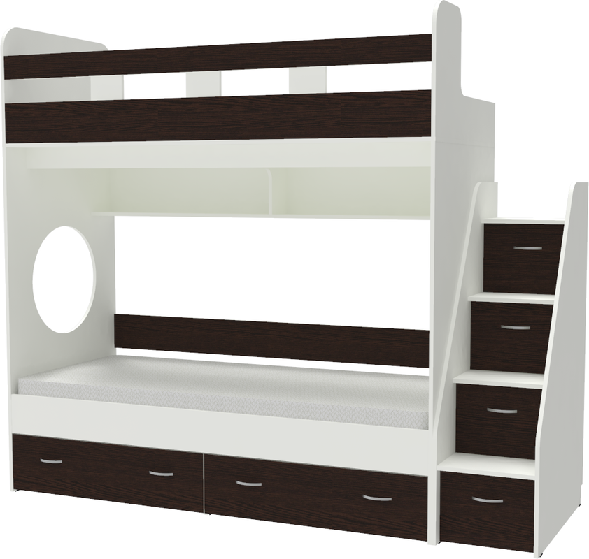 Изображение товара Кровать Кариви КИВи 234x200x84 см ЛДСП цвет венге 00288-33-02-00