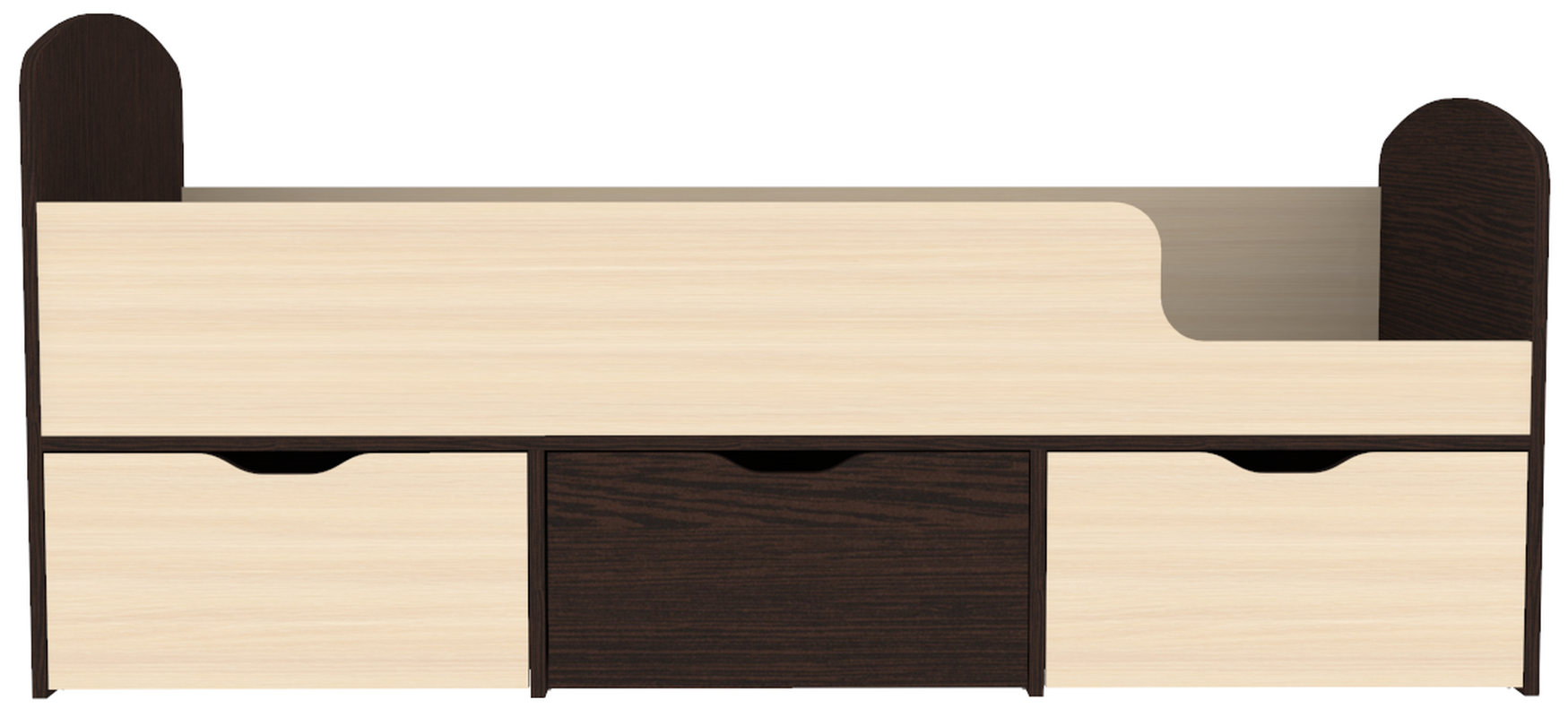 Изображение товара Кровать Кариви КИВи для детей, венге 163x63x73 см