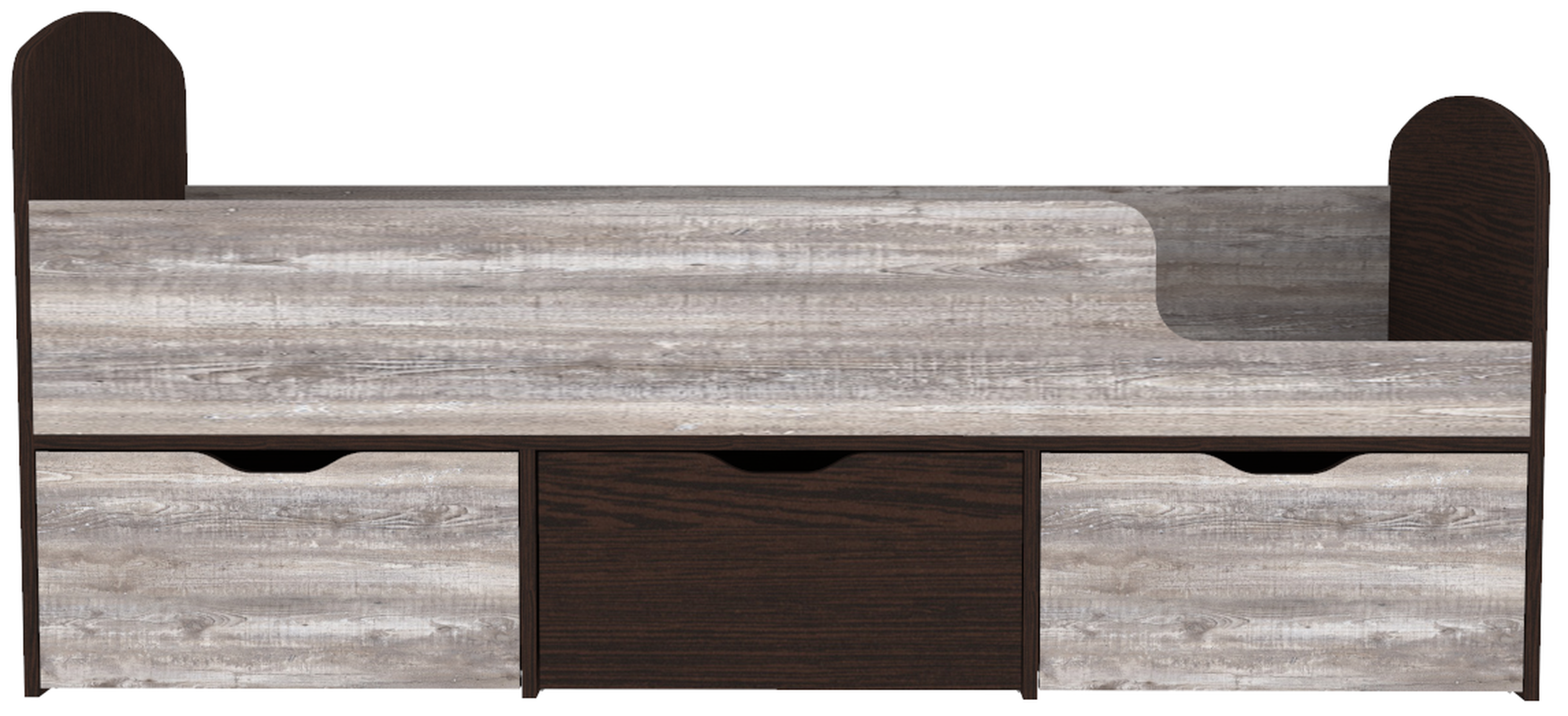 Изображение товара Кровать Кариви КИВи 163x63x73 см ЛДСП цвет венге 00352-02-31-00