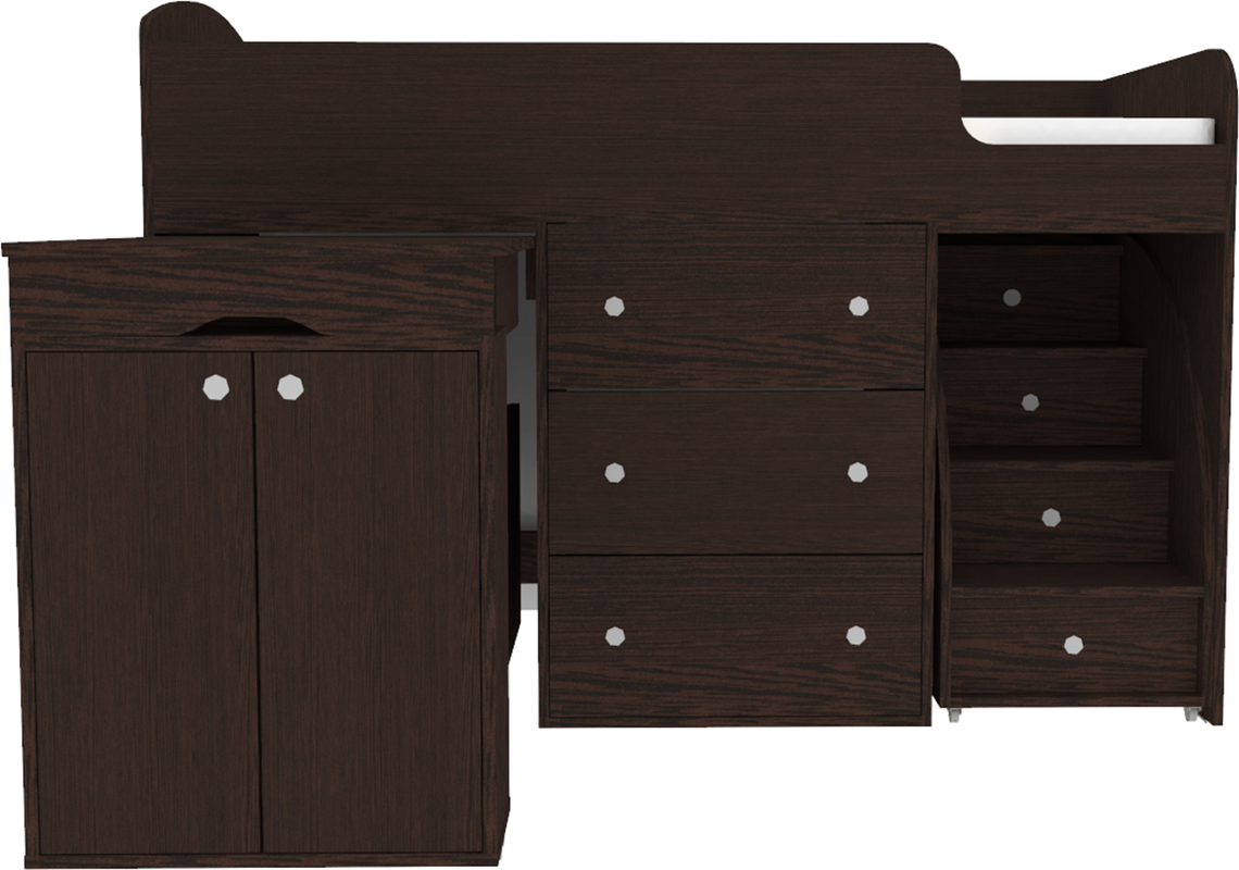 Изображение товара Кровать Кариви КИВи 184x113x84 см ЛДСП цвет венге 00004-02-02-00