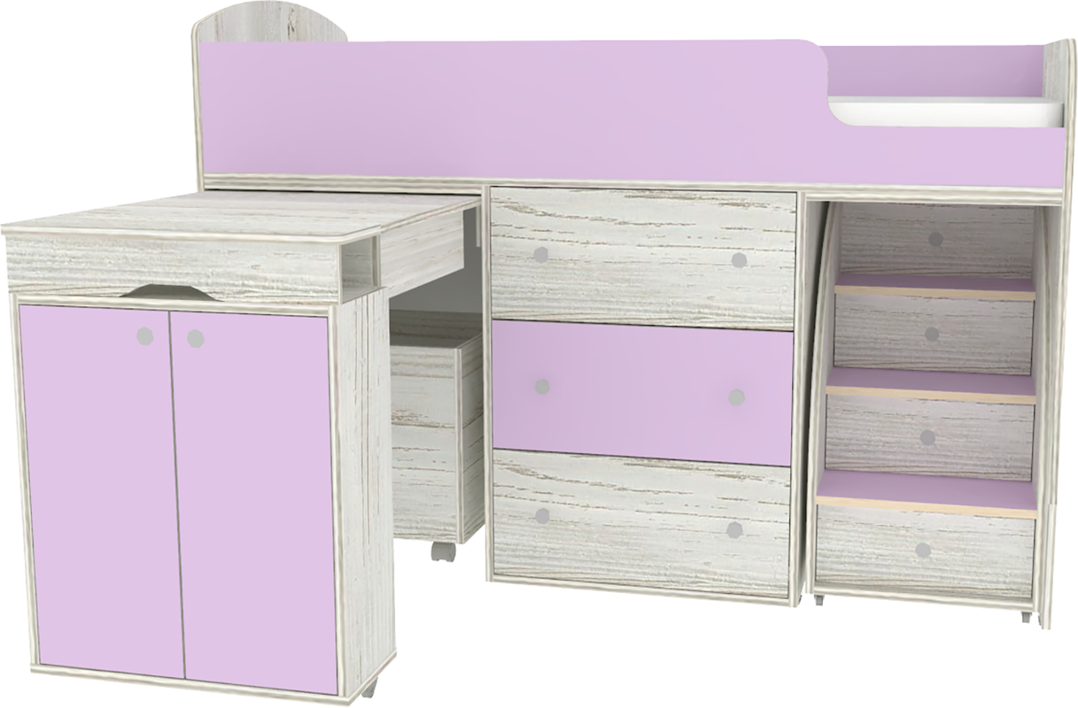 Изображение товара Кровать Кариви КИВи 184x113x84 см ЛДСП цвет ирис 00004-30-25-00