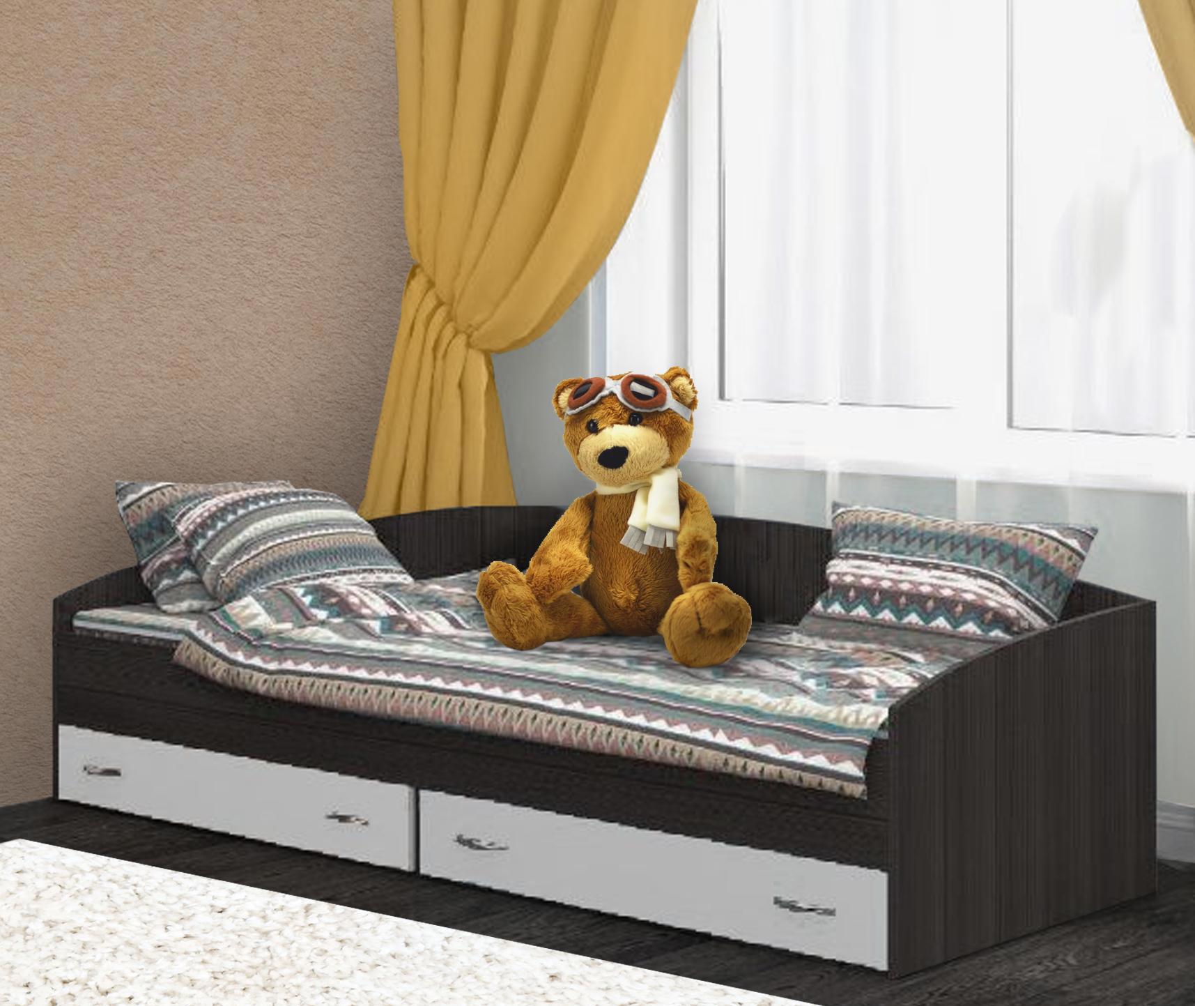 Изображение товара Кровать Кариви КИВи с выкатными ящиками и безопасным дизайном