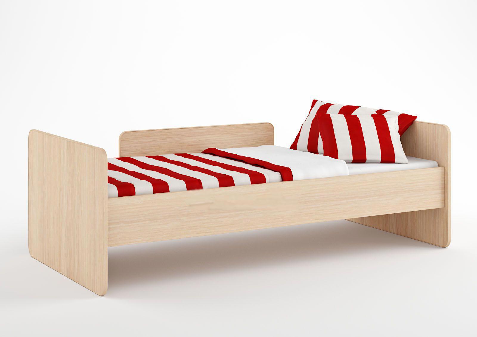 Изображение товара Кровать Кариви Сказка 185x61x90 см ЛДСП цвет дуб молочный