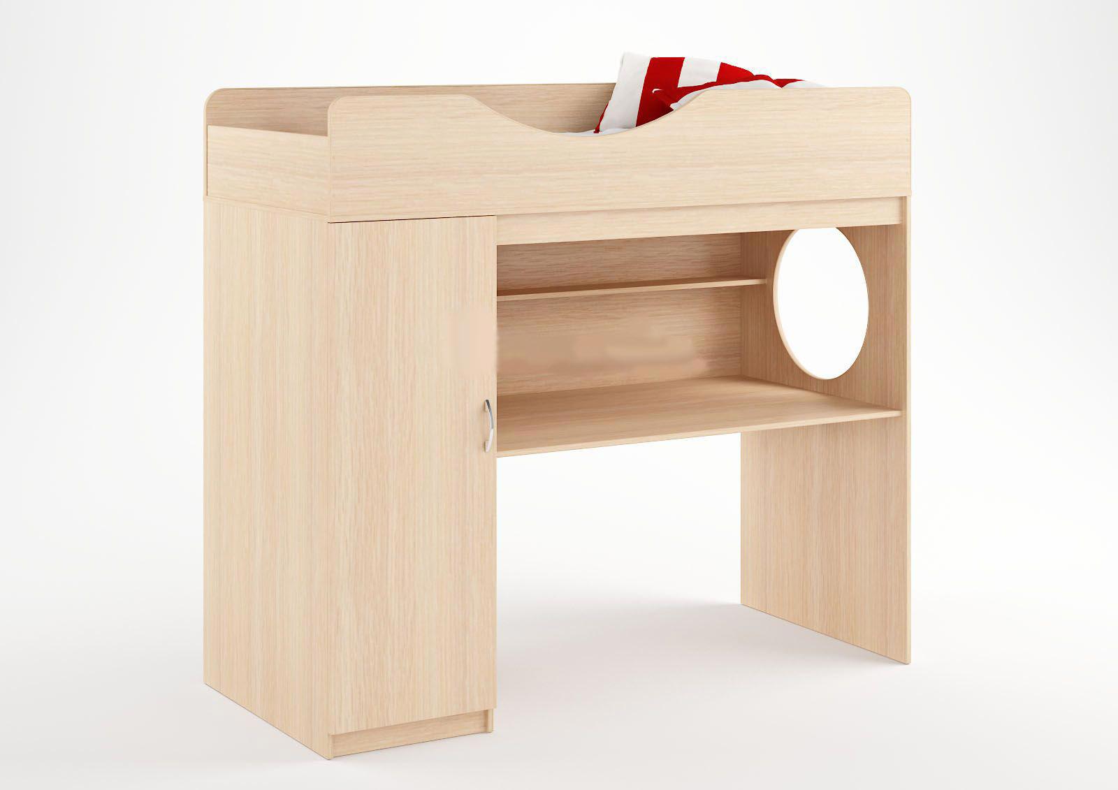 Изображение товара Кровать Кариви Сказка 185x166x84 см ЛДСП цвет дуб молочный