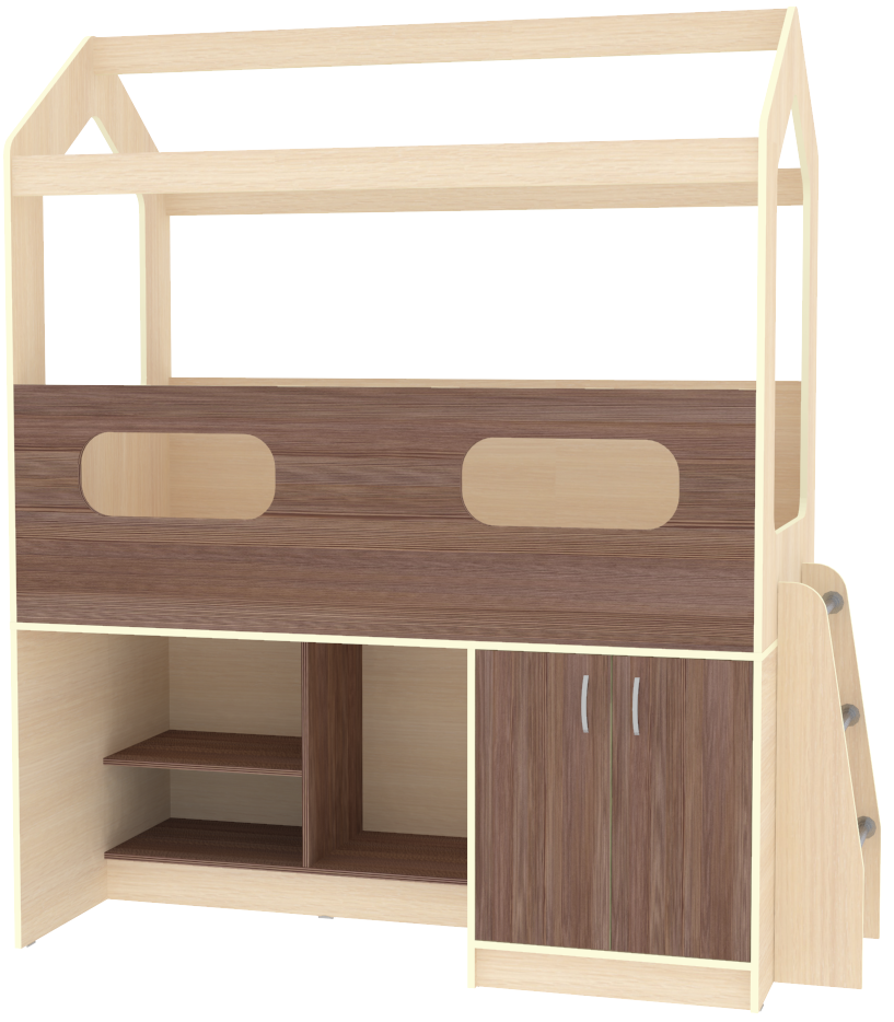 Изображение товара Кровать Кариви Сказочный Домик для детей 181.20x203 см ЛДСП