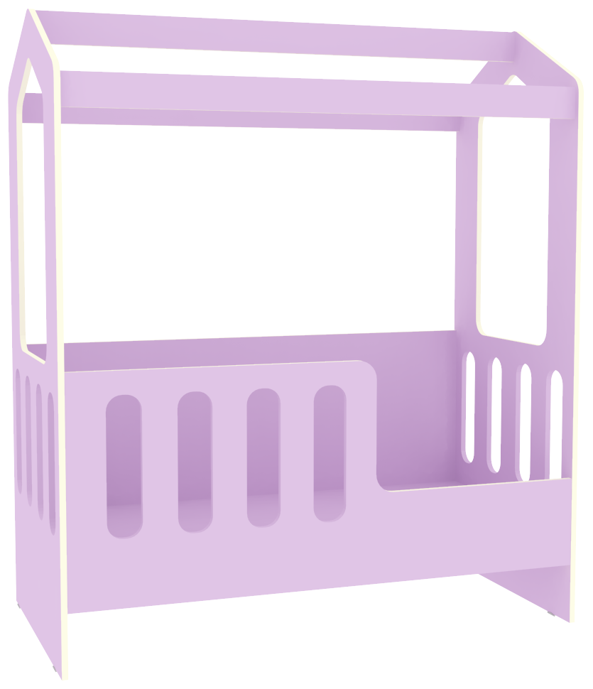 Изображение товара Кровать-домик Кариви Сказочный Домик 143.2x166.4 см цвет ирис