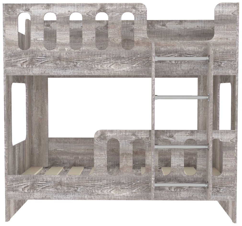 Изображение товара Двухъярусная кровать Кариви Сказочный Домик 164x154x98.4 см