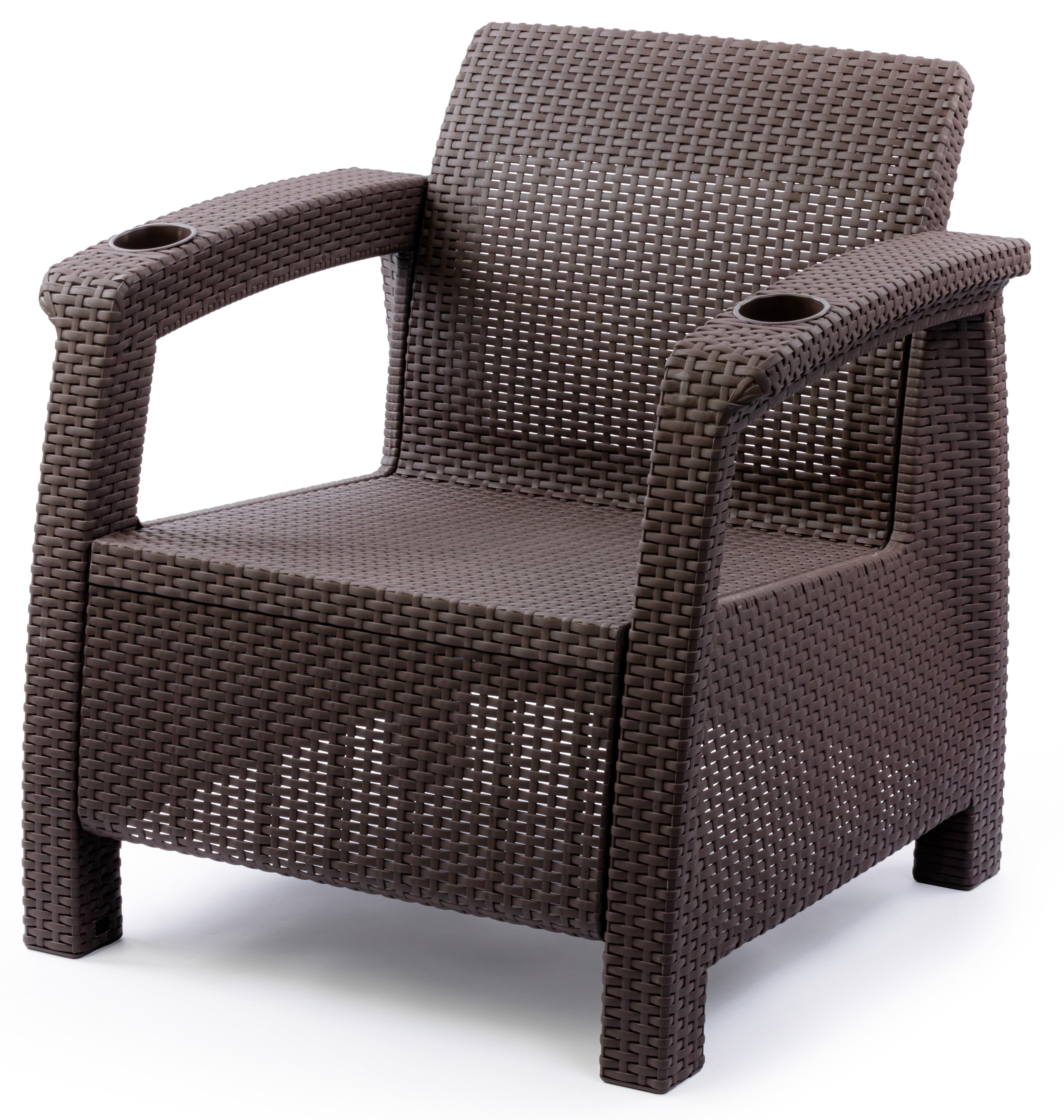 Изображение товара Кресло садовое Ротанг-плюс 73х70х79 см пластиковое имитирующее ротанг