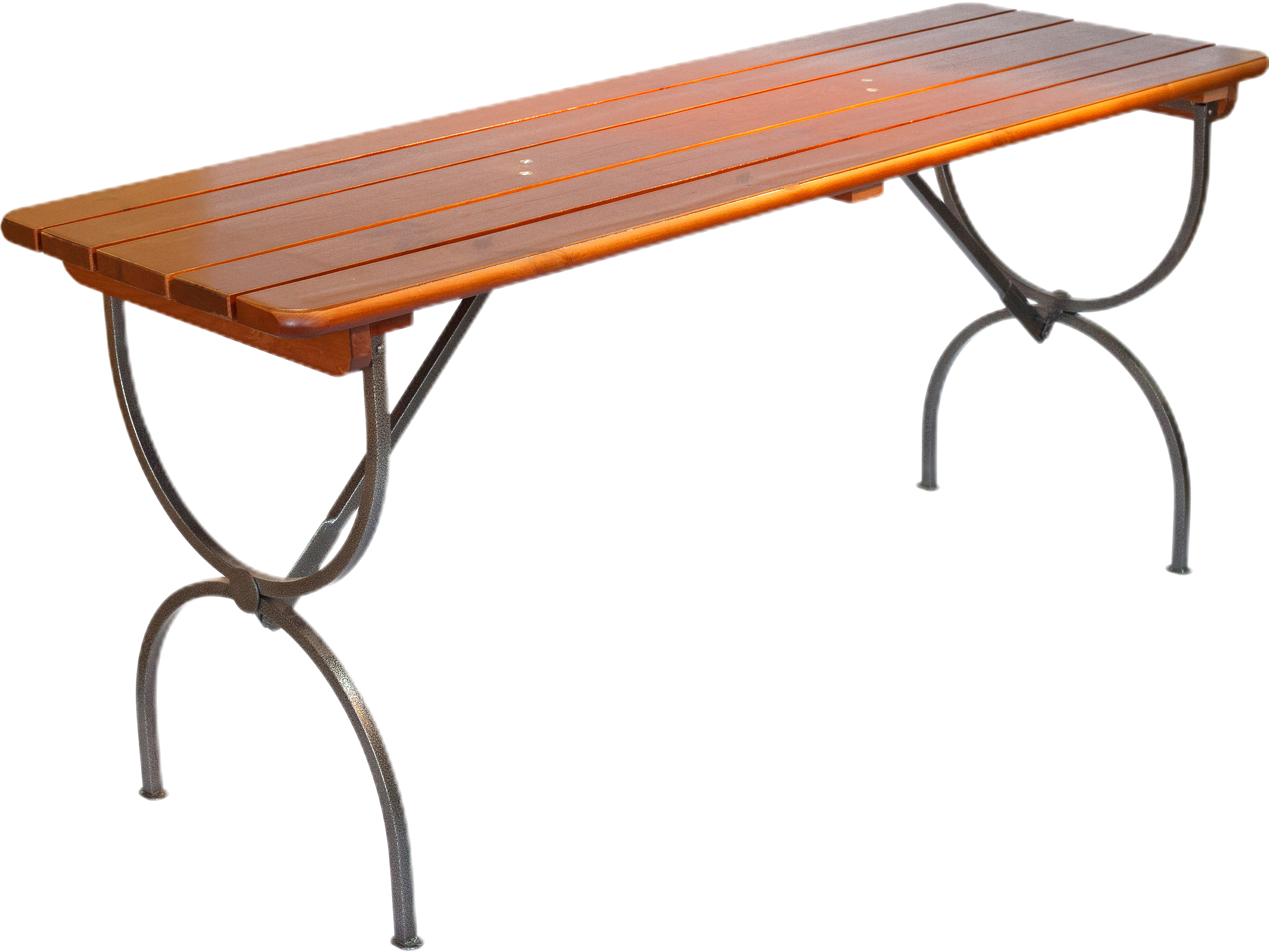 Изображение товара Садовый складной стол Линц 60x78x180 см дерево и металл темно-коричневый