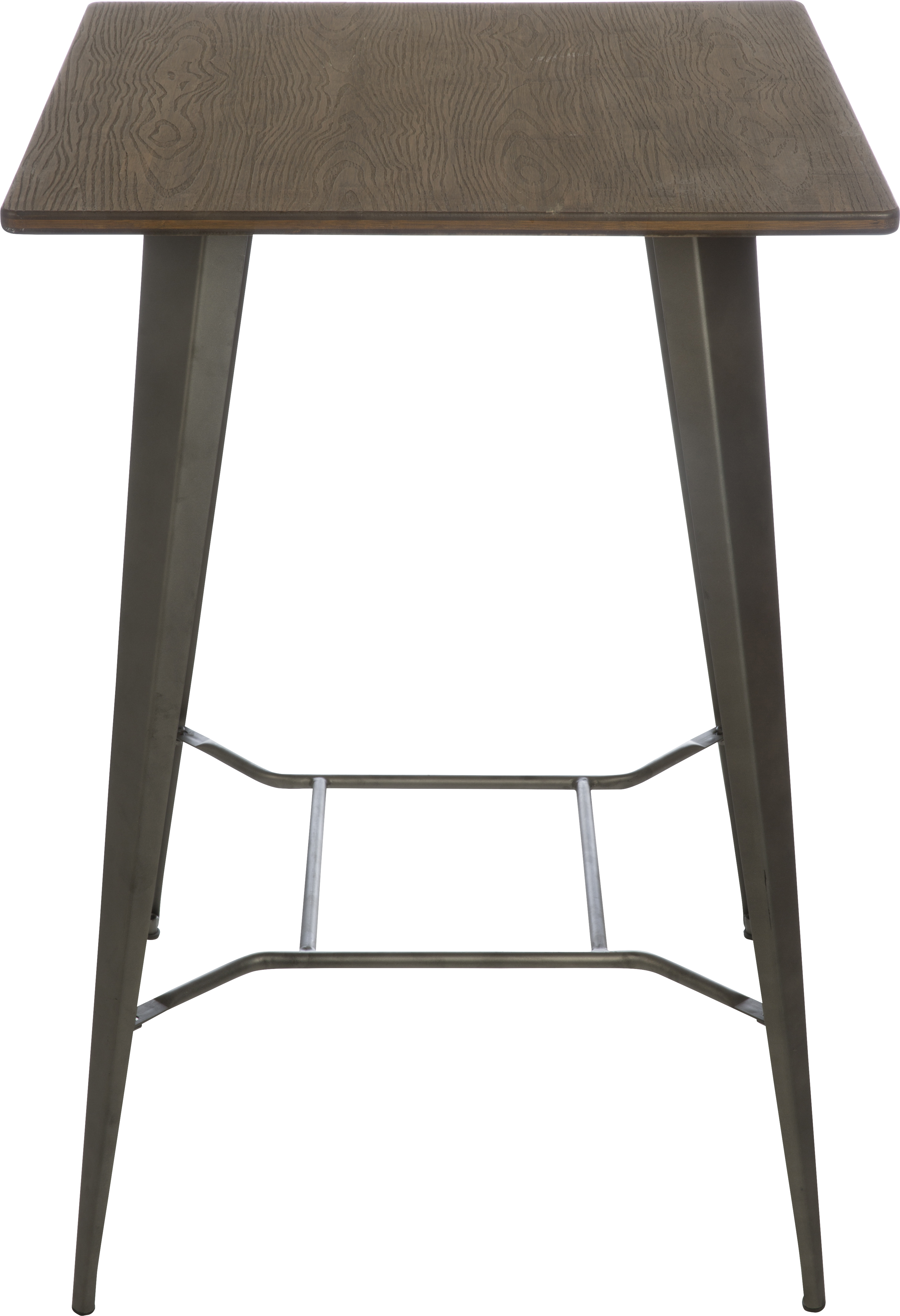 Изображение товара Стол садовый квадратный Soho 70x70x102 см металл/бамбук чёрный