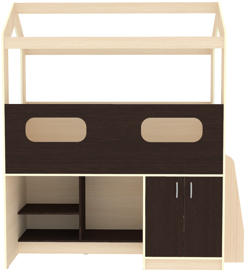 Изображение товара Кровать-чердак Кариви Сказочный Домик 181.2x203x83.6 см